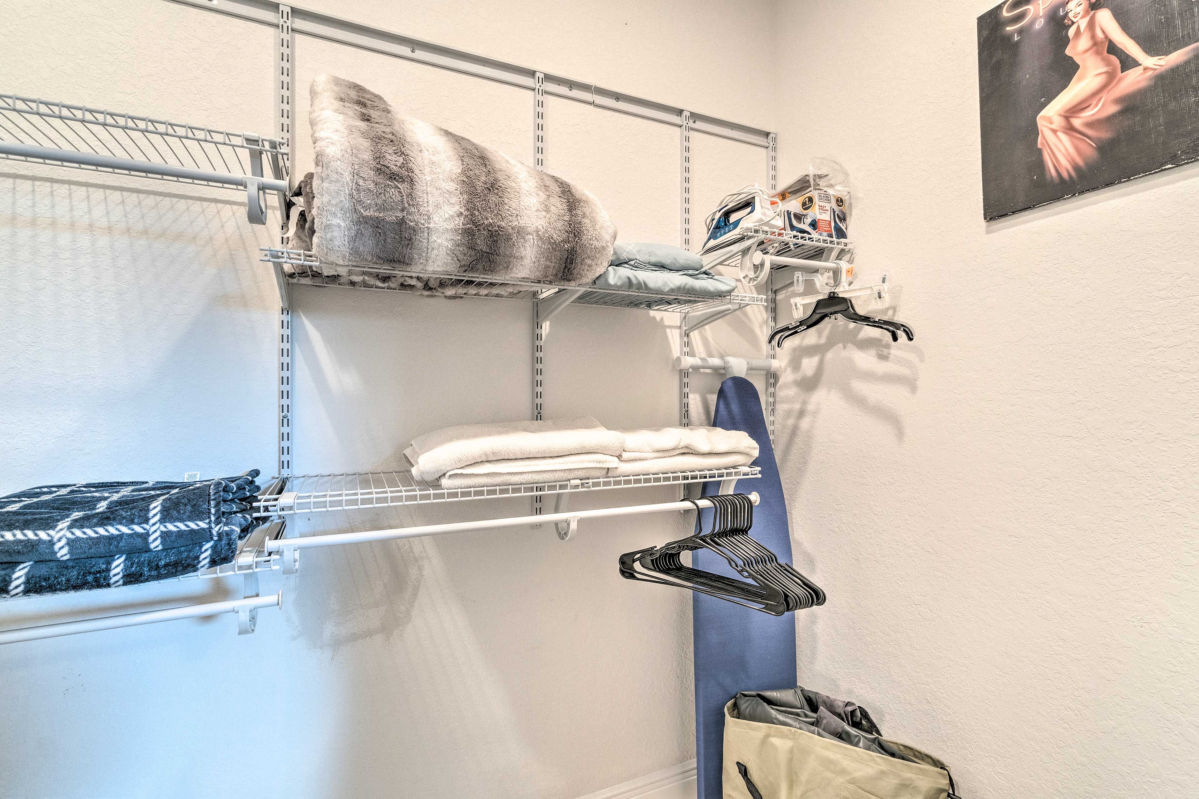 Keep your outfits wrinkle-free in the closet.