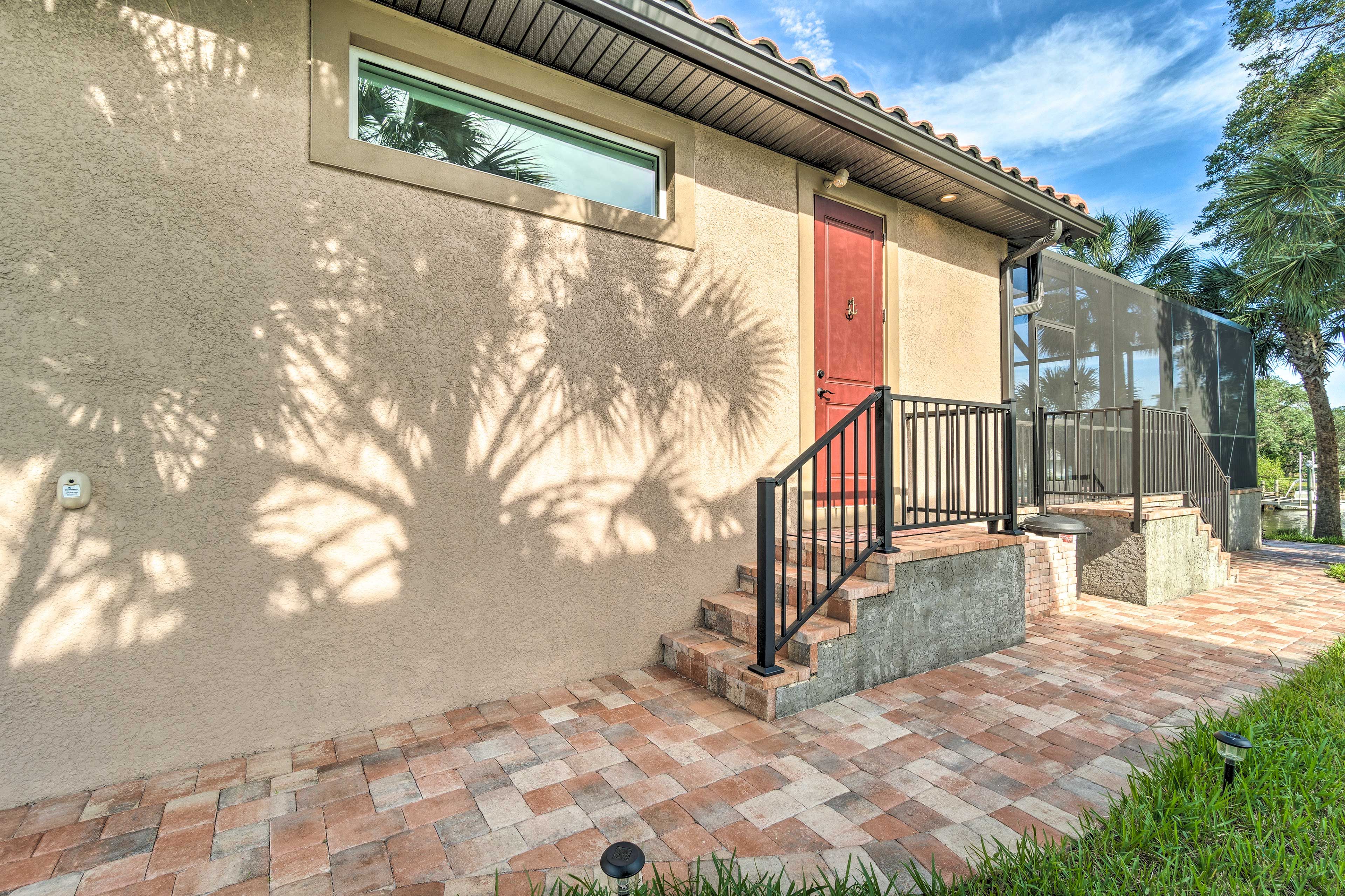 Head outside to enjoy the views of the canal.