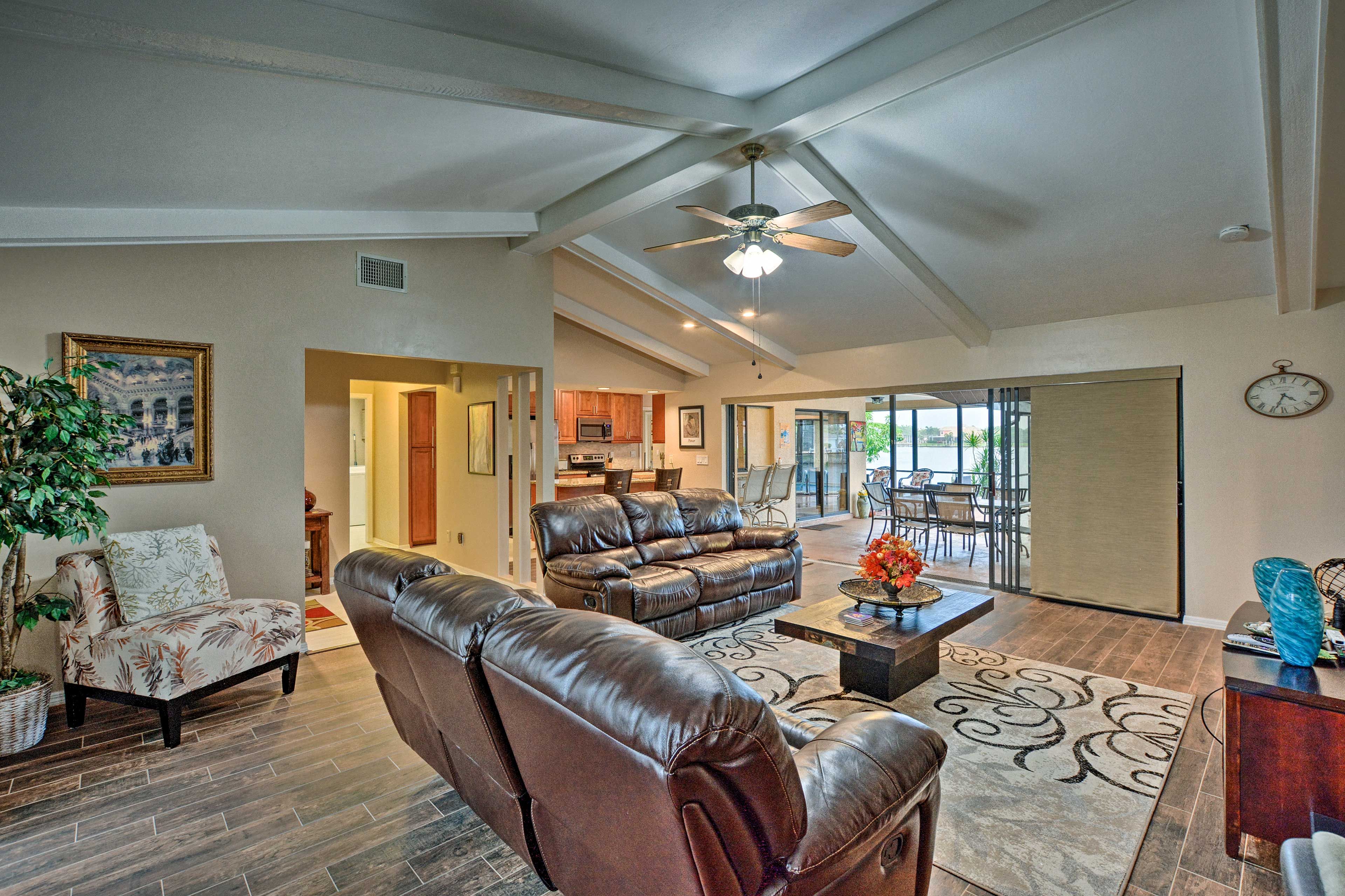 This home features an at-home workspace for the business person.