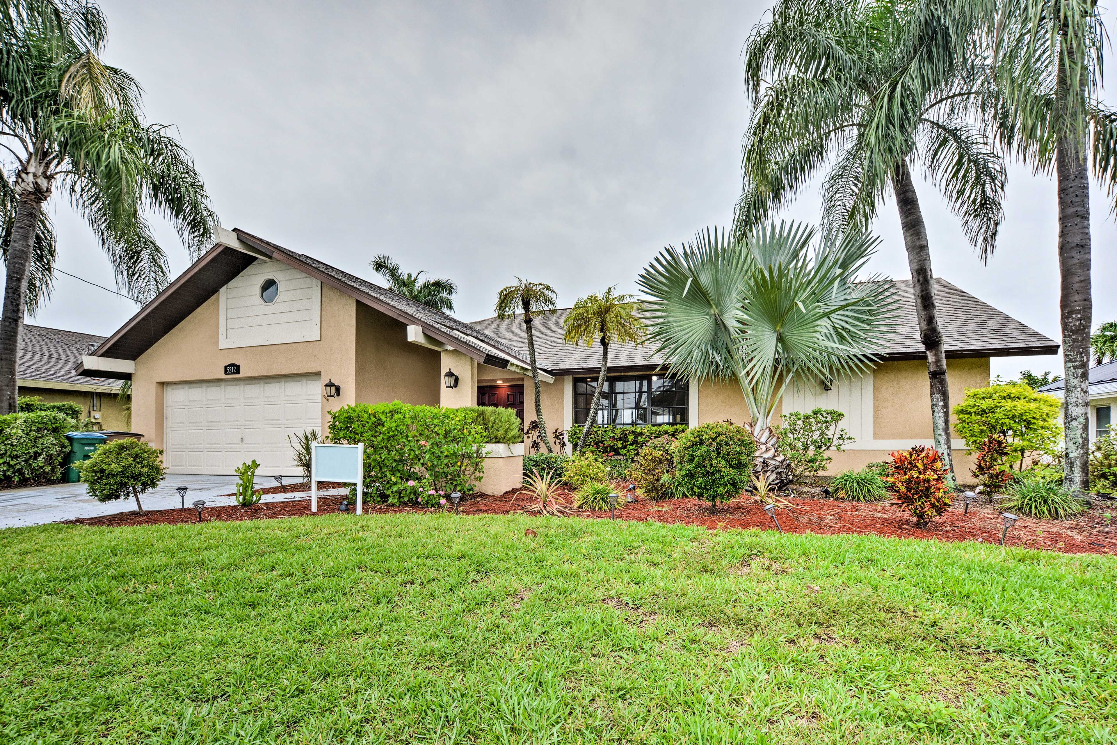 This spacious home is perfect for a family vacation to Florida's gulf coast.