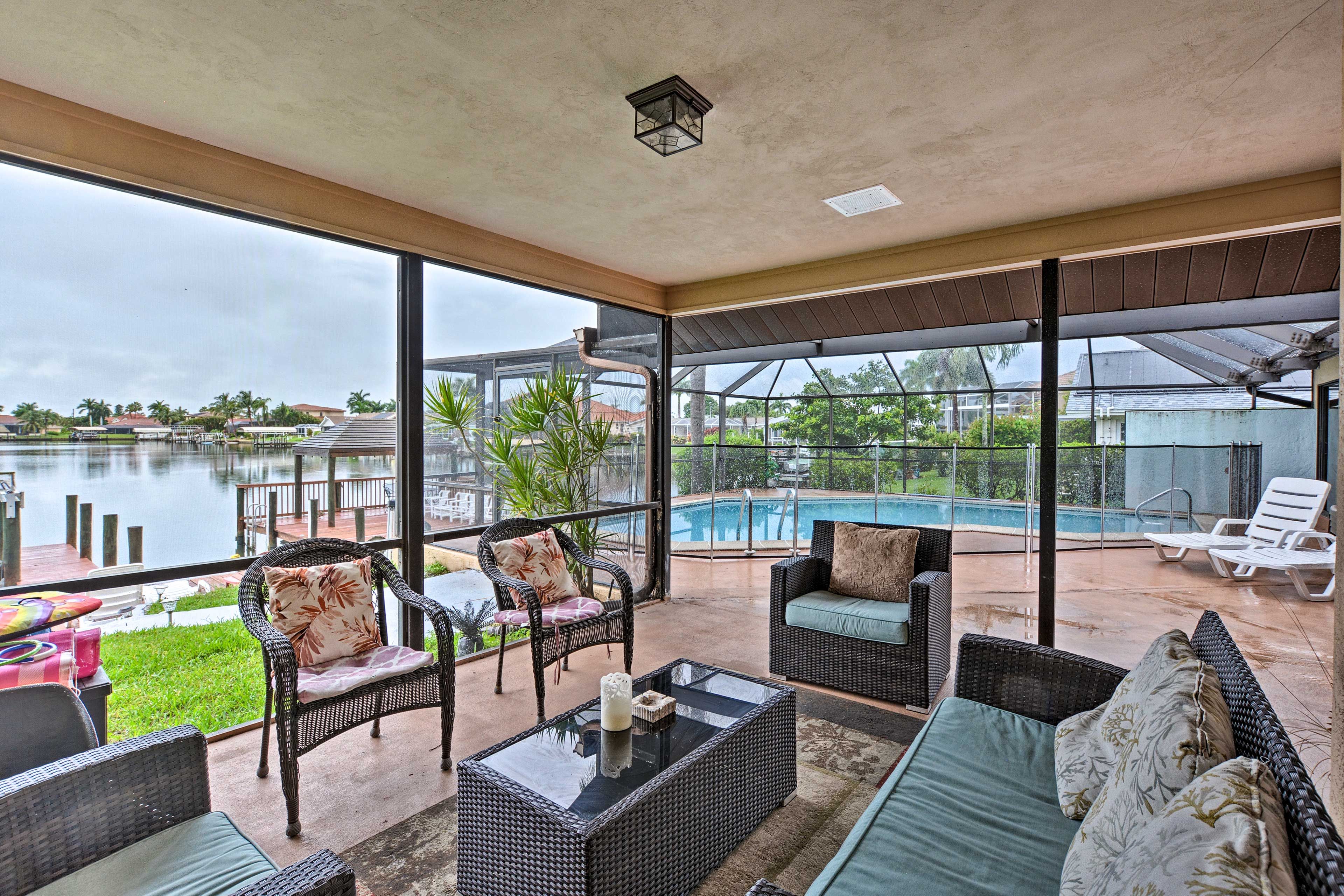 Sip a glass of wine while you enjoy the mild Cape Coral weather!