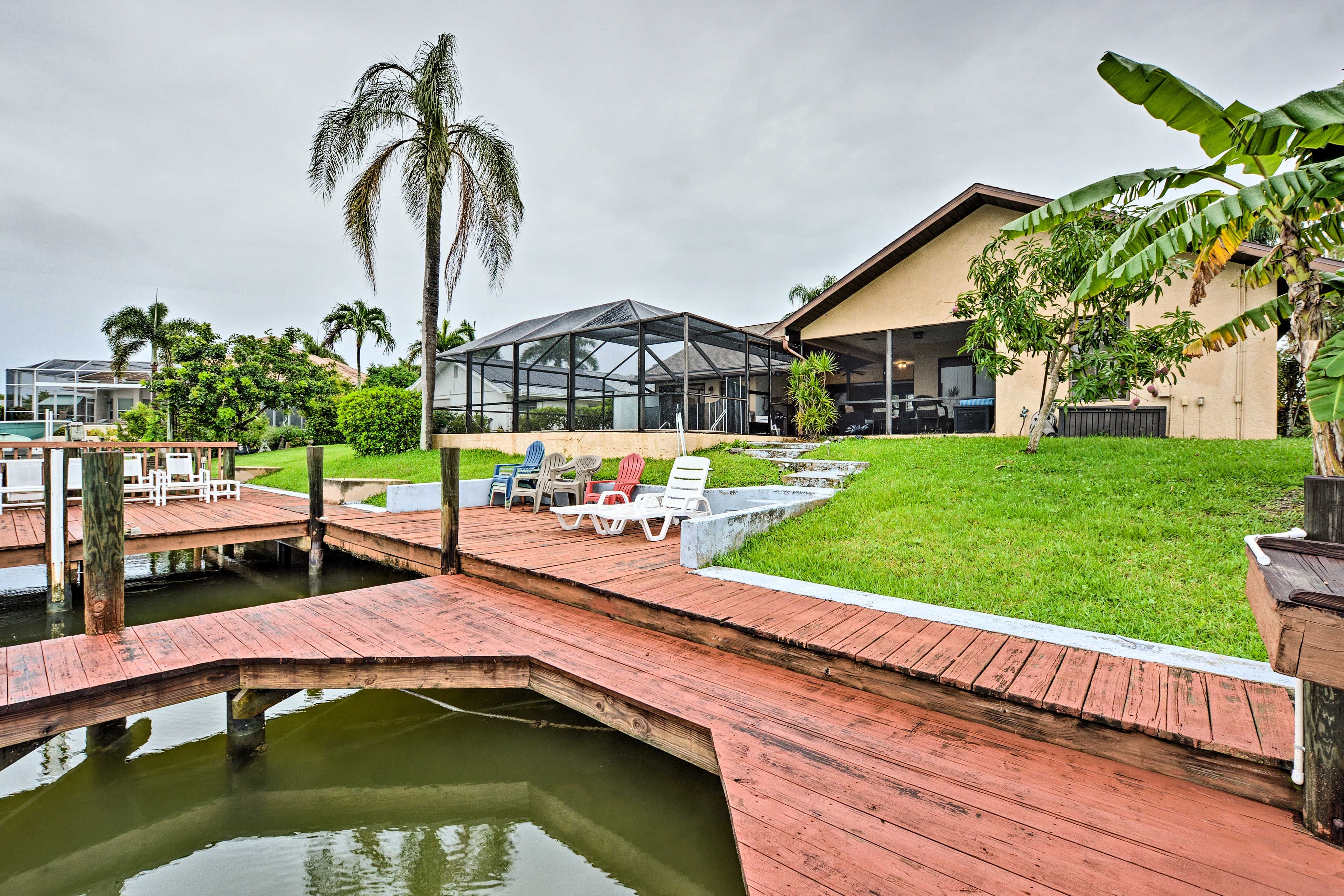 Sit by the dock and watch the boats go by.