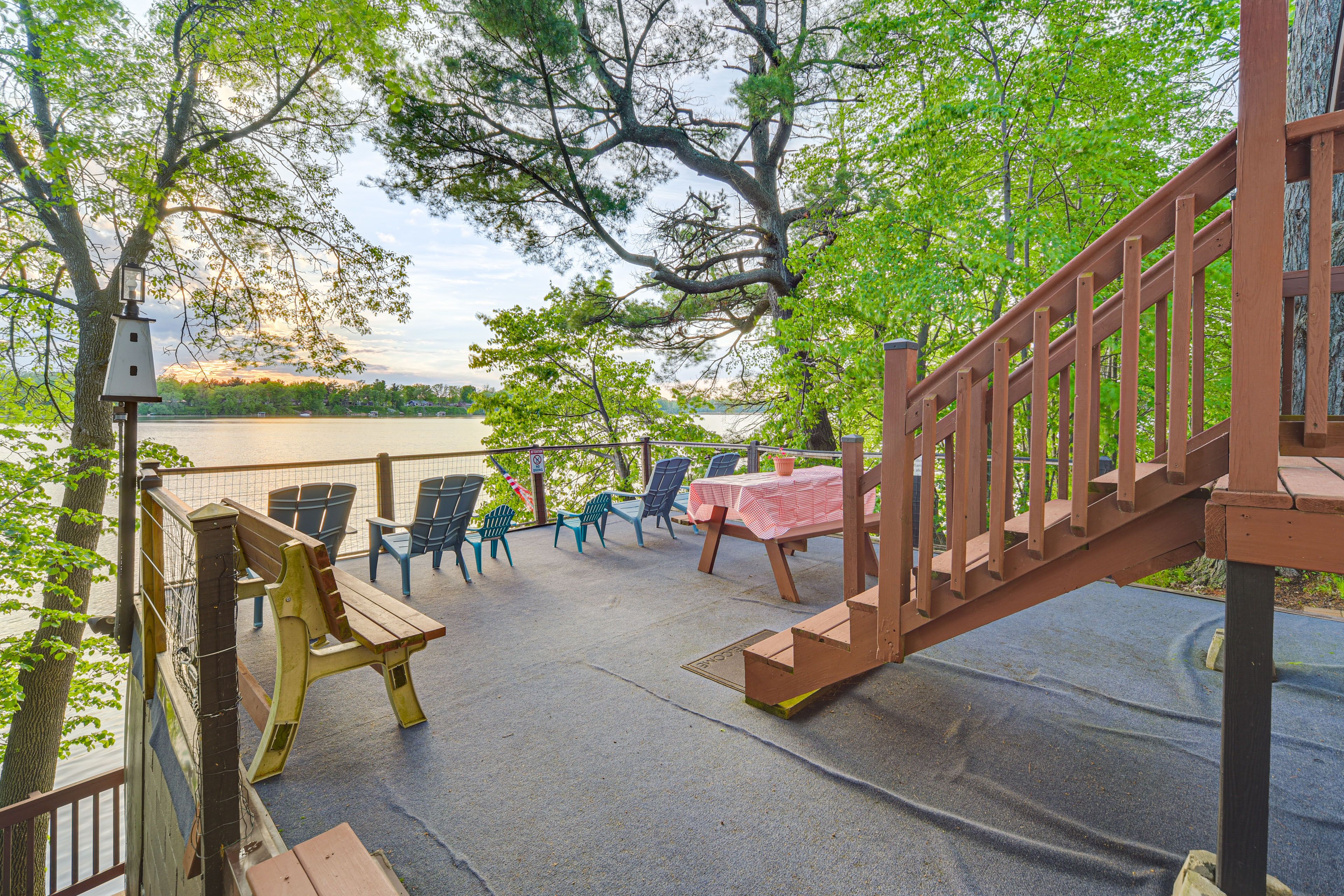 Rice Lake Vacation Rental | 3BR | 2BA | Stairs Required | 1,800 Sq Ft