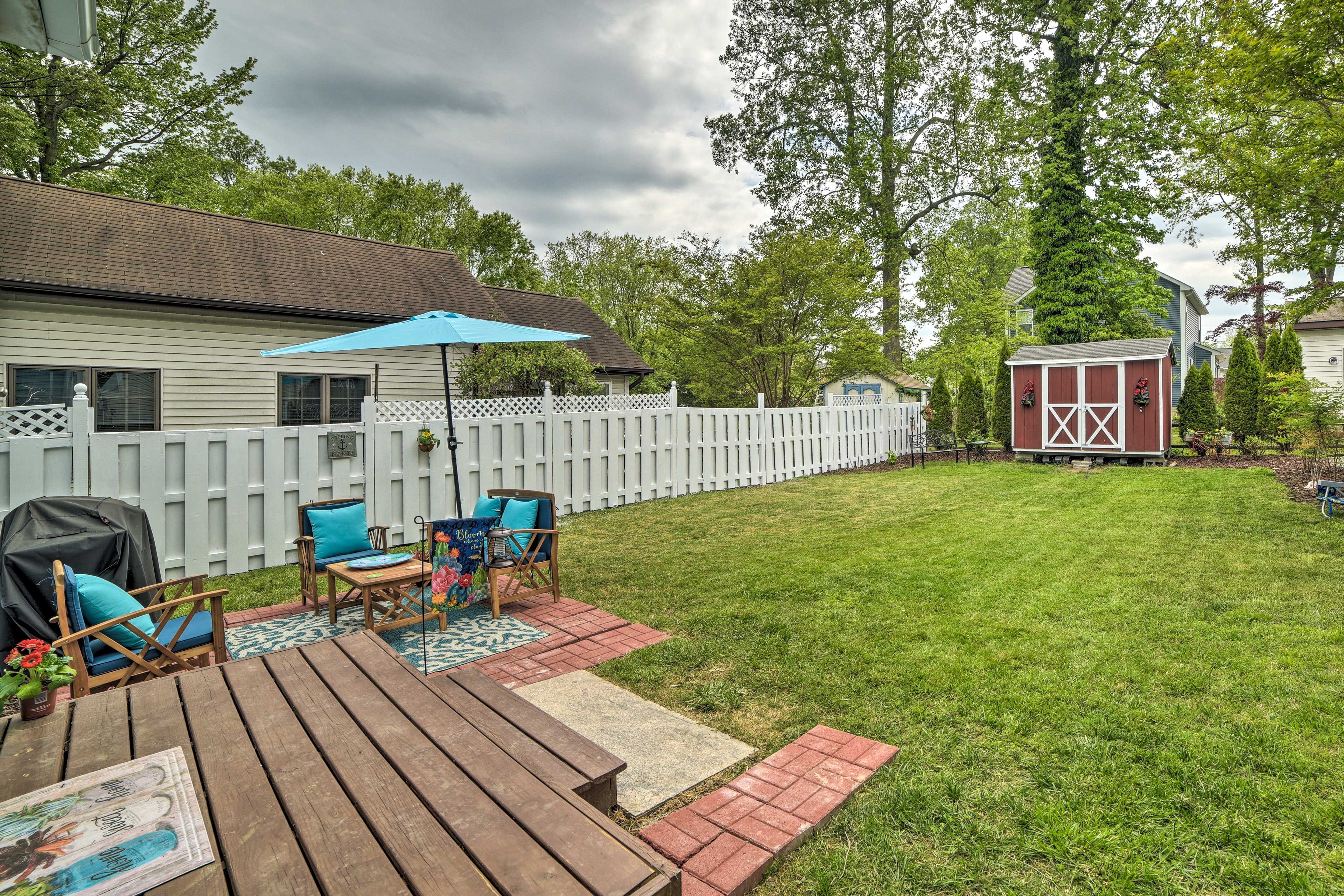 Deck | Furnished Patio | Fenced Yard