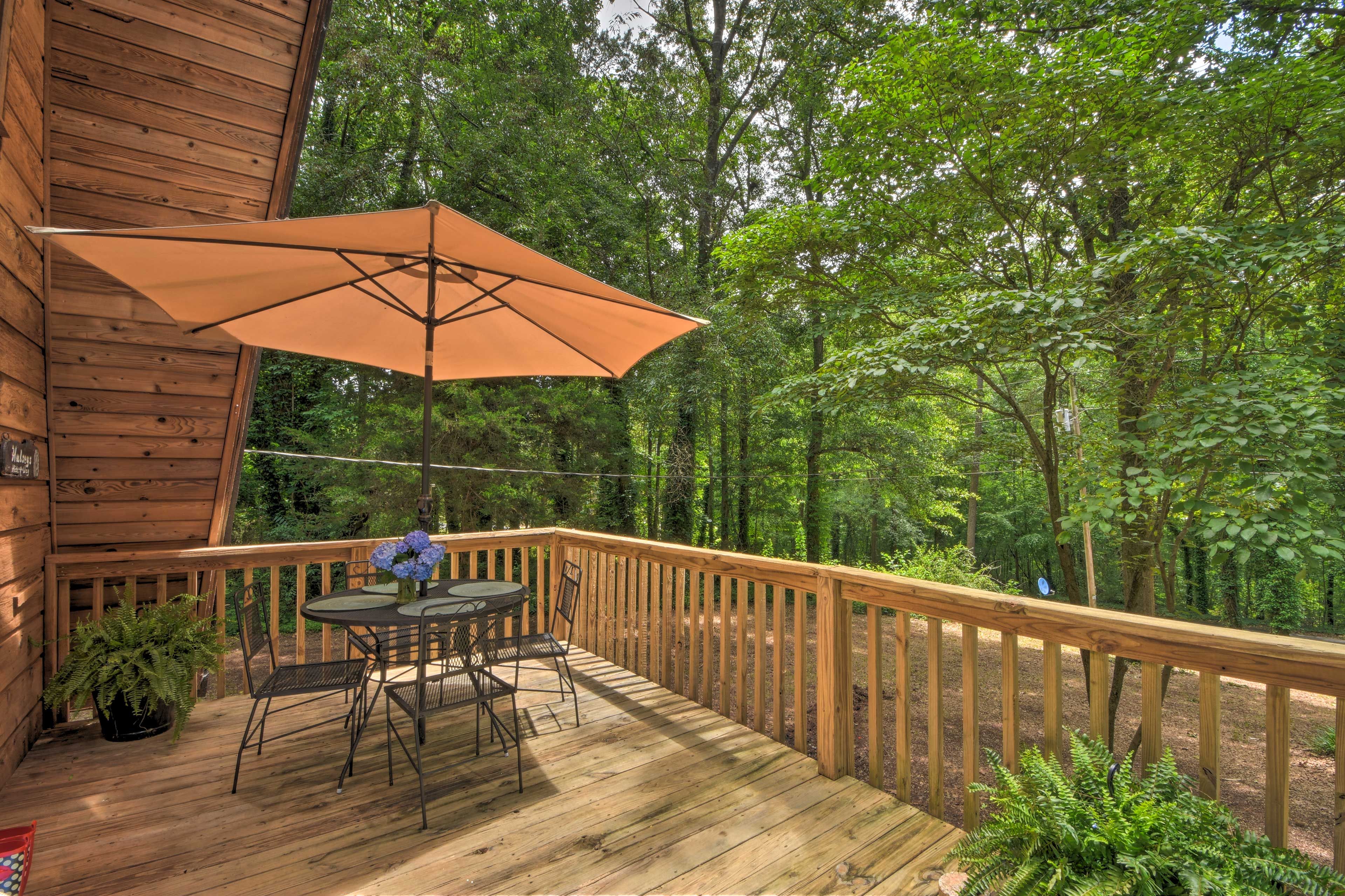 Surround yourself with nature at this vacation rental.