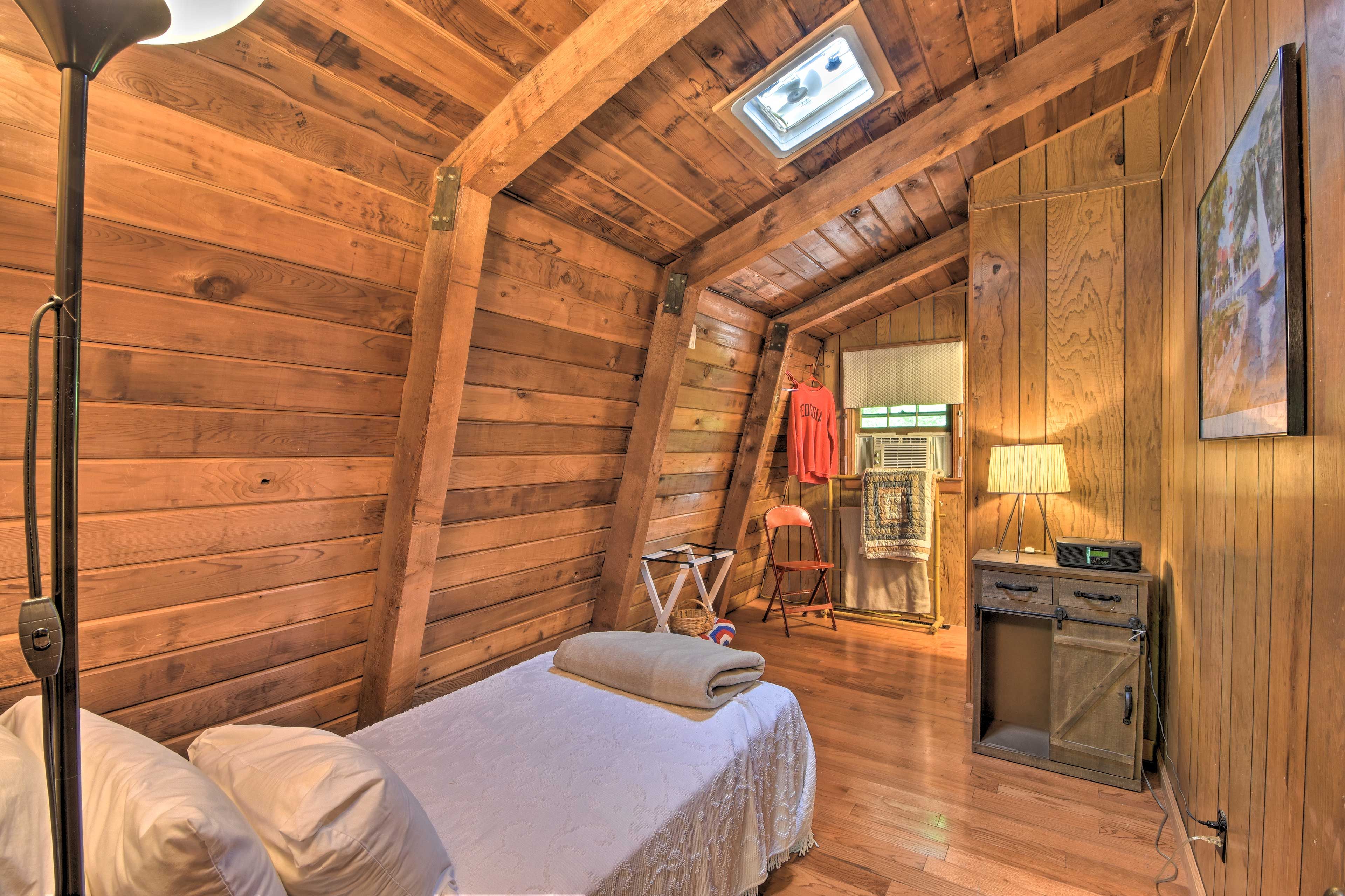 The third bedroom features a twin-sized bed.