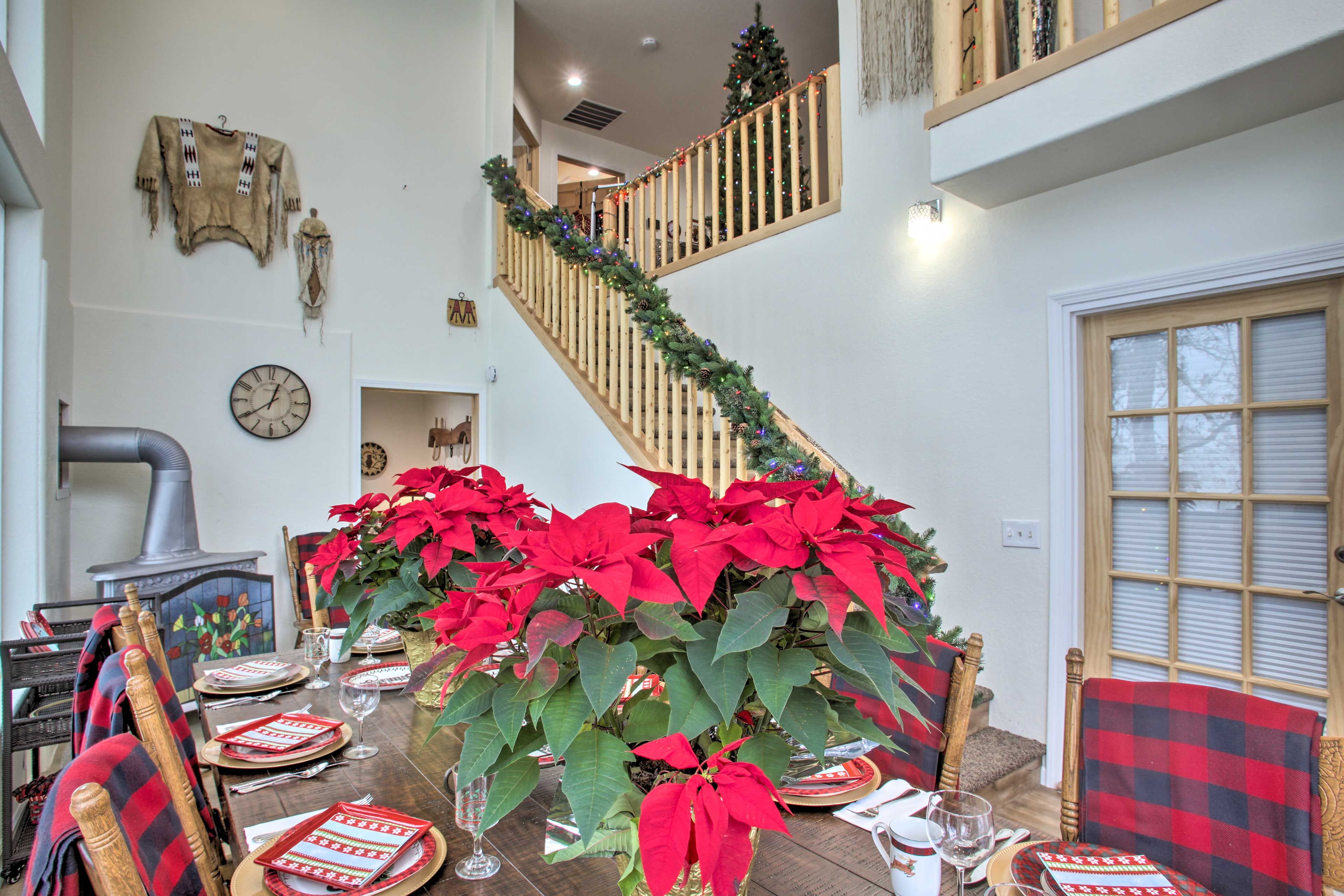 Main Living Space | Stairs to Access Kitchen
