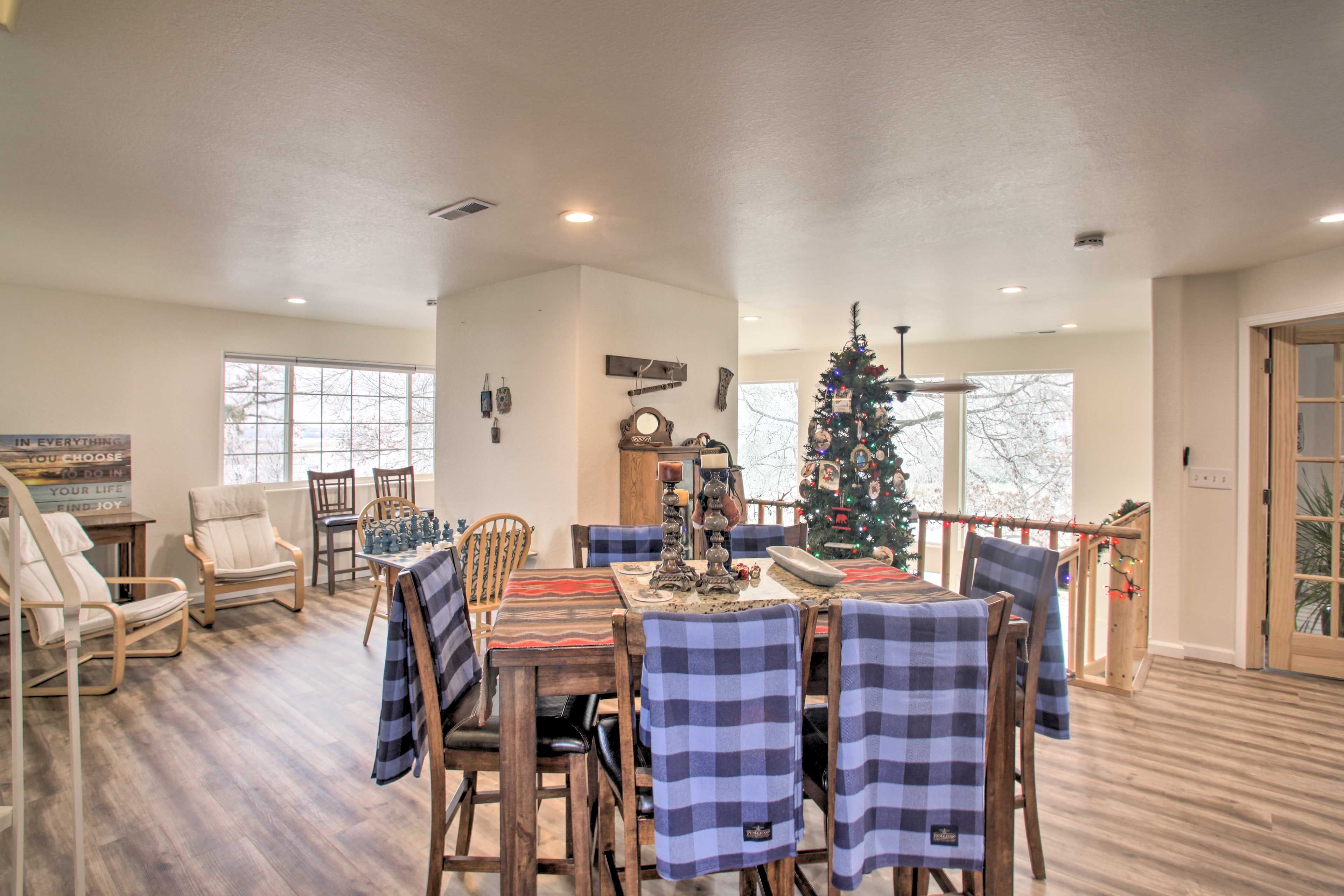Kitchen & Dining Space | Stairs Required