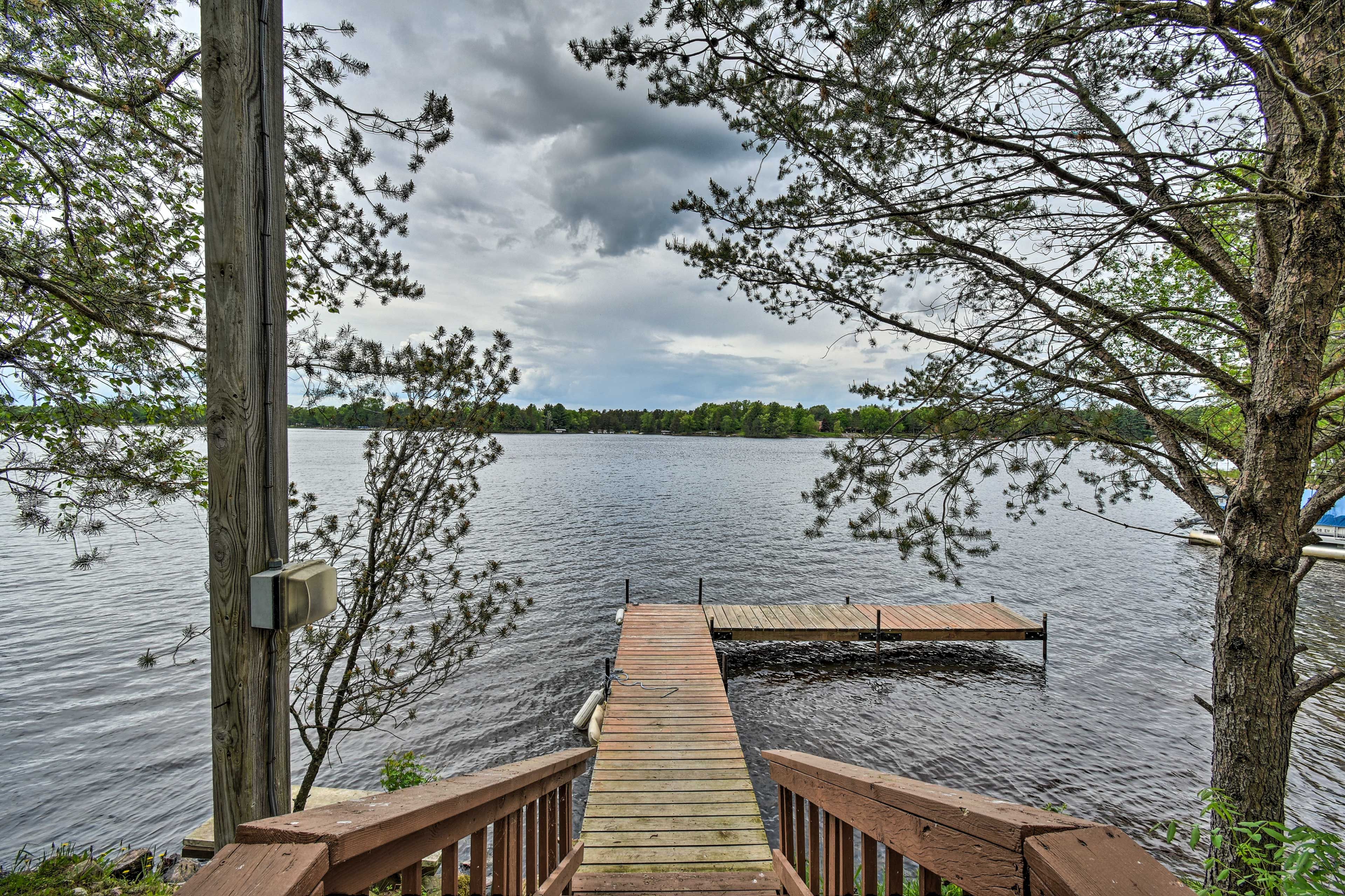 Dive off the private dock and spend the day swimming, boating, or fishing!