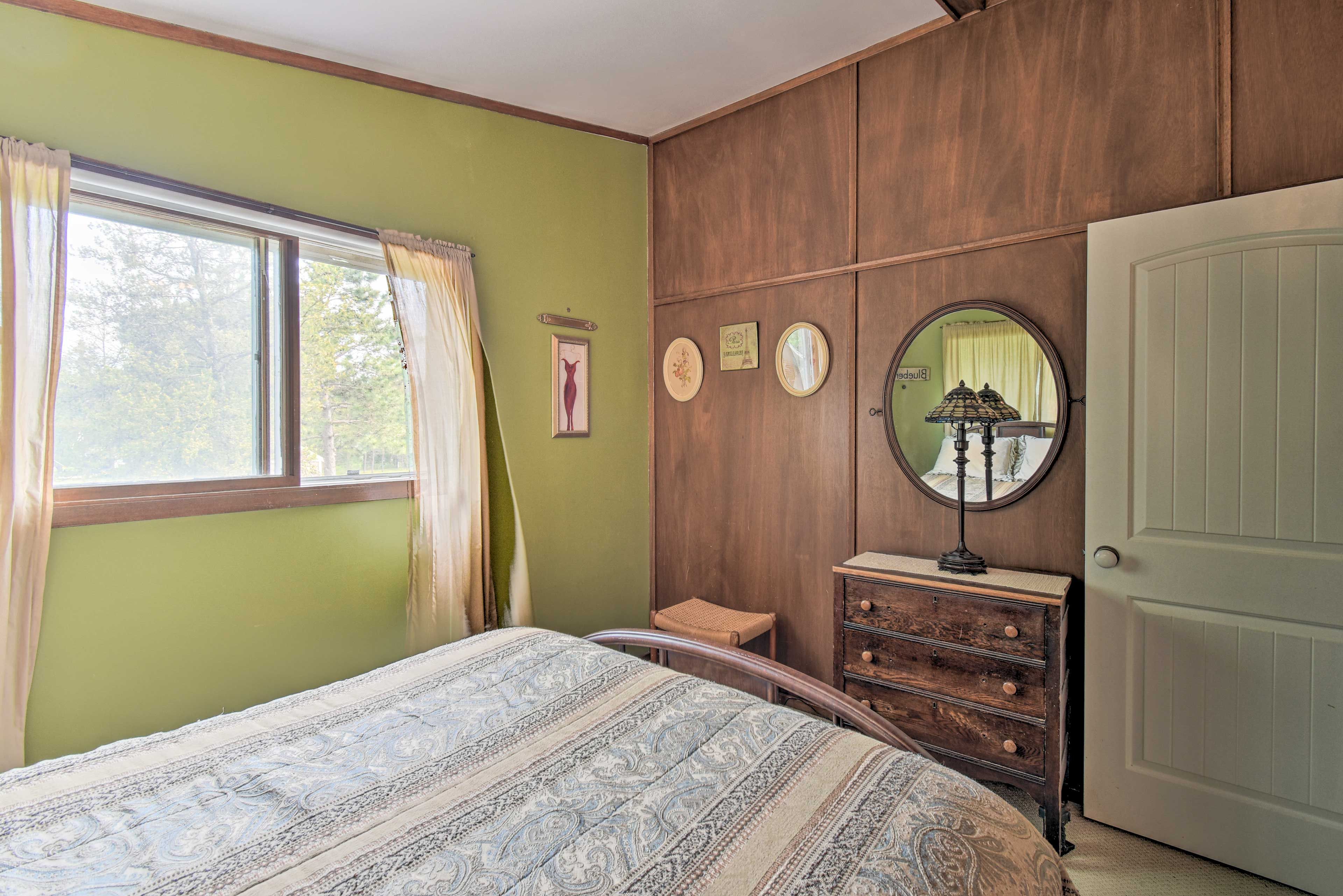 The wood paneling and antique details will transport you to a different time.