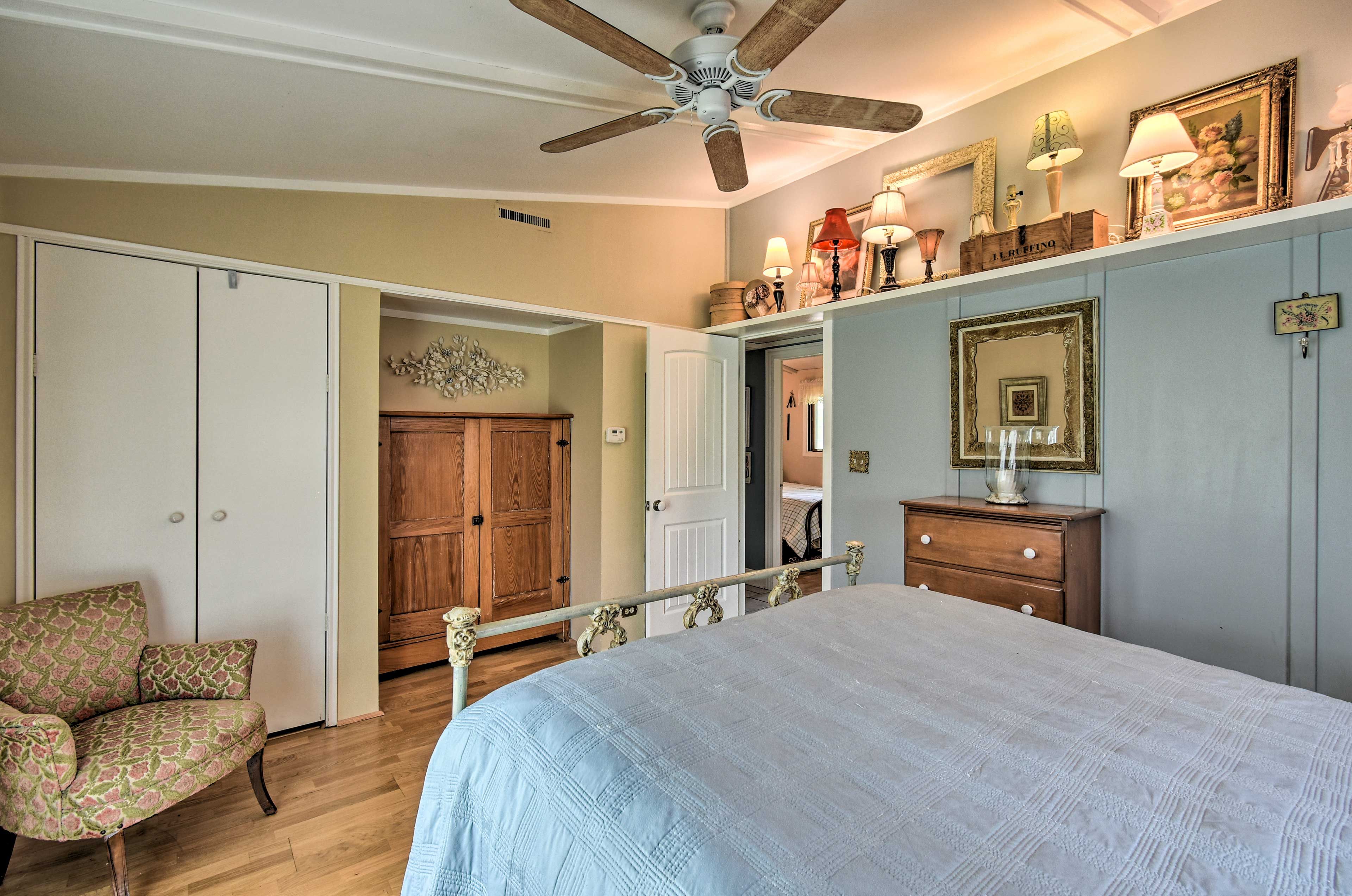 This room has antique details.
