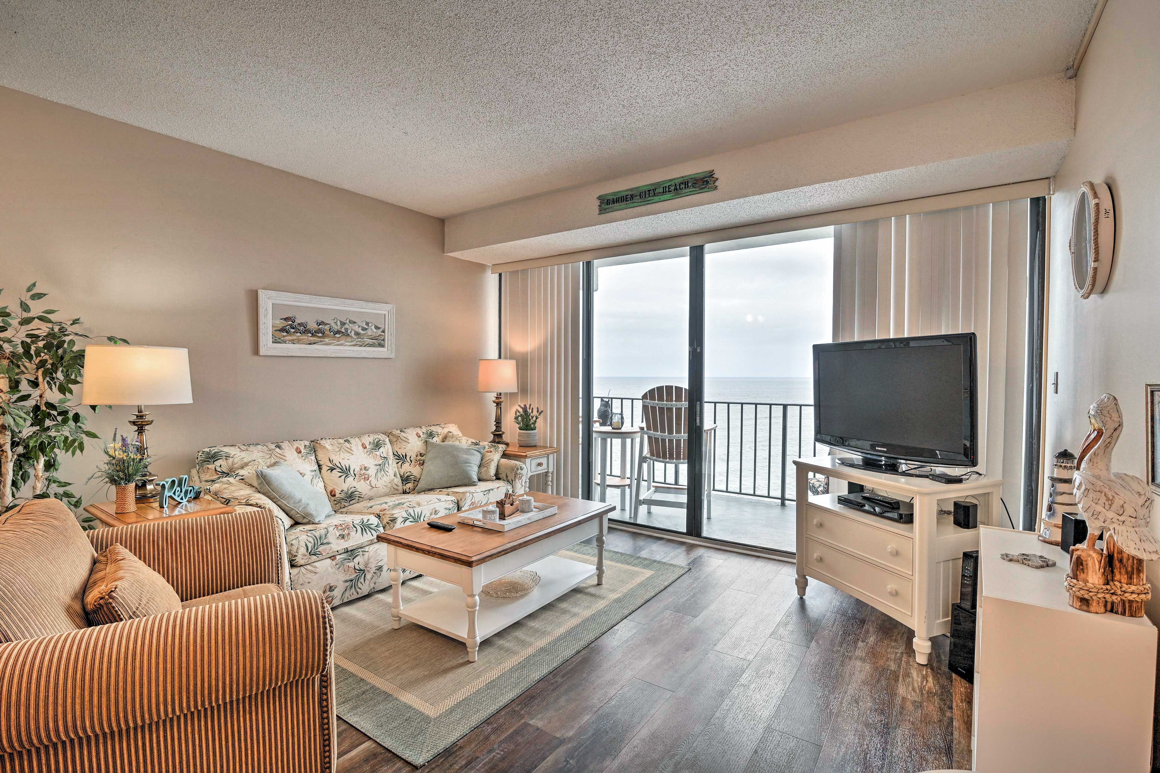 Garden City Beach Vacation Rental Condo | 1BR | 2BA | 15th Floor | 850 Sq Ft
