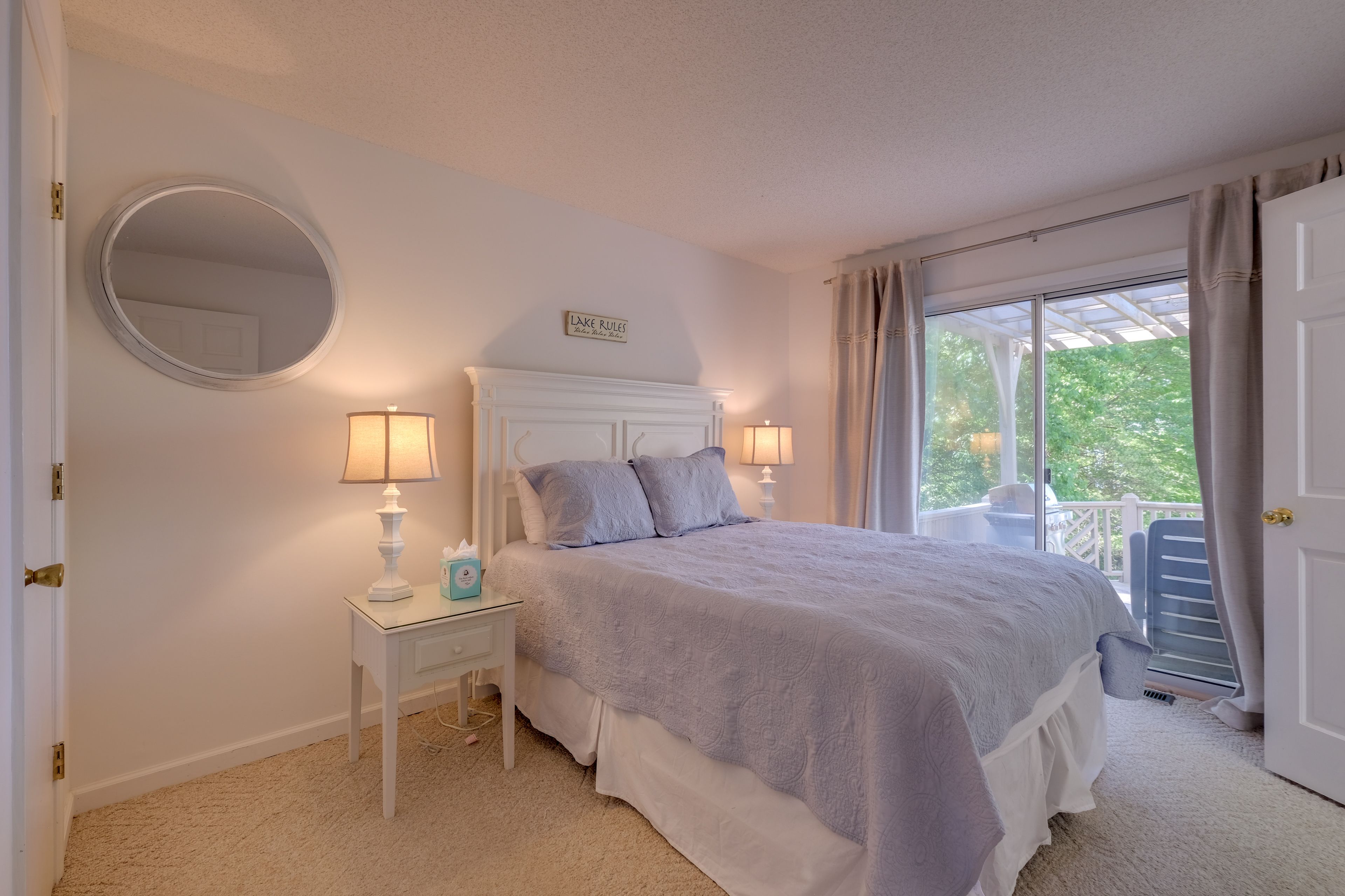 Bedroom 2 | Deck Access | En-Suite Bathroom | Main Level