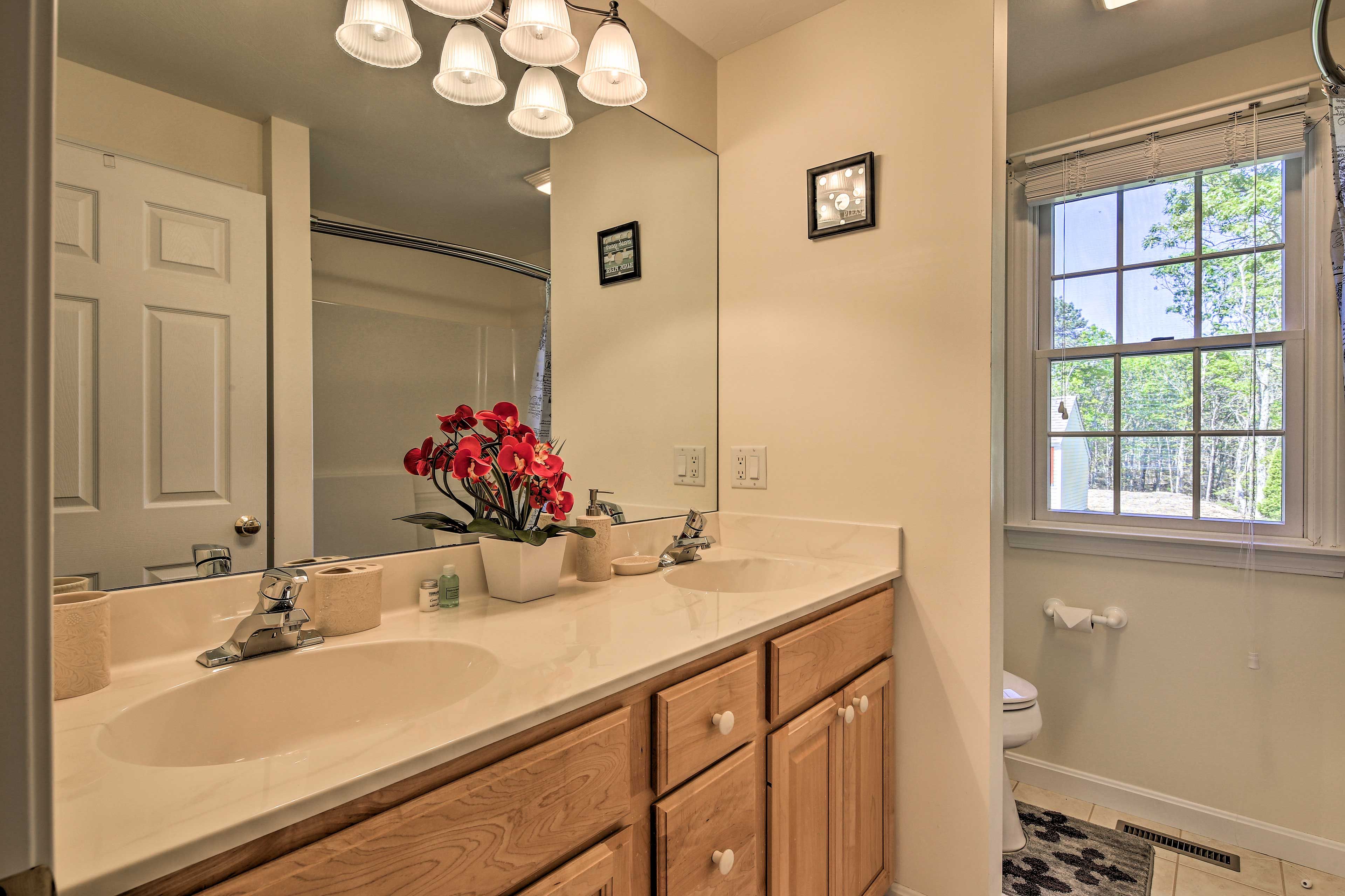 Dual sinks are perfect for couples.