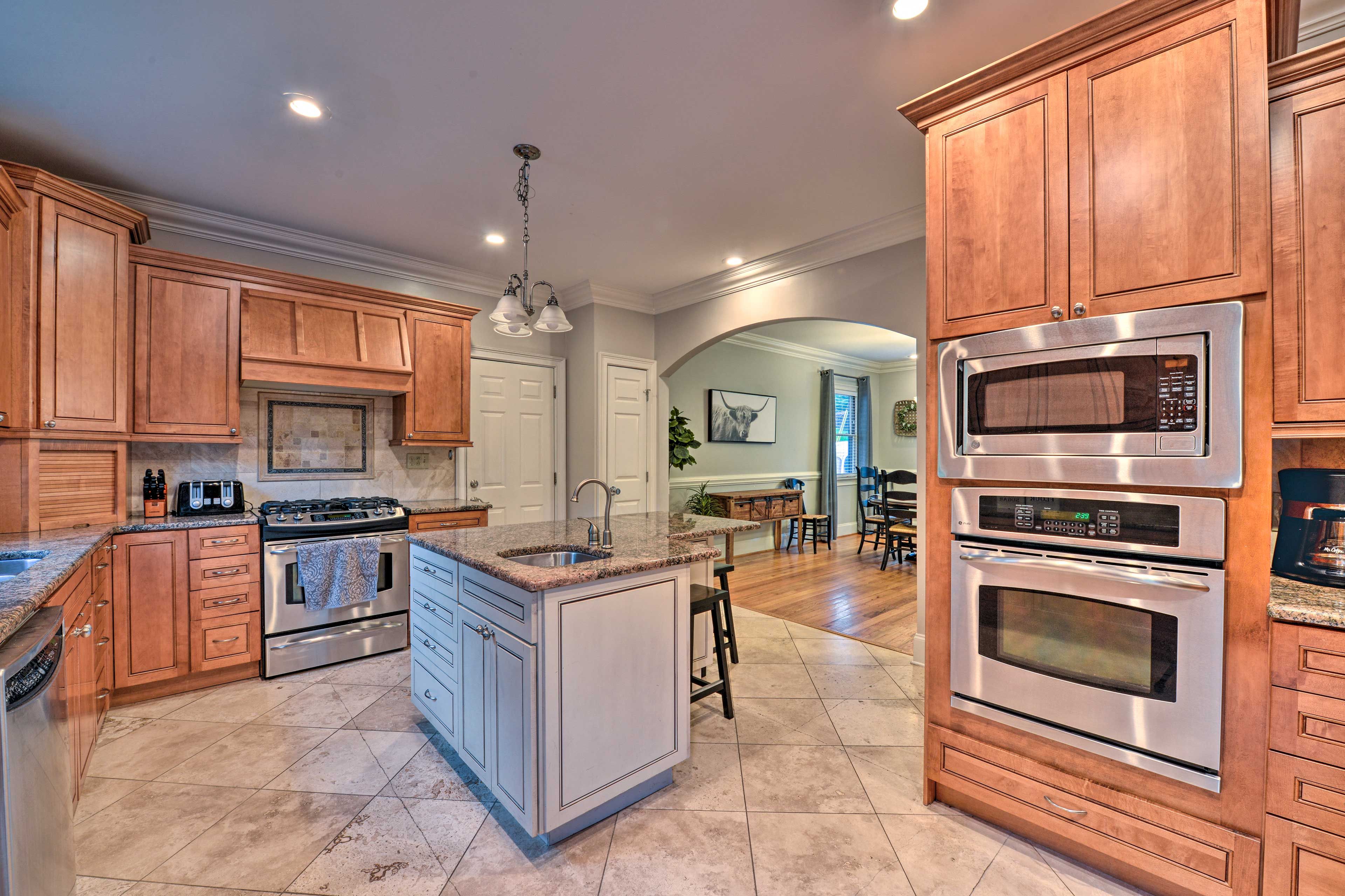 You'll love cooking with updated stainless steel appliances.