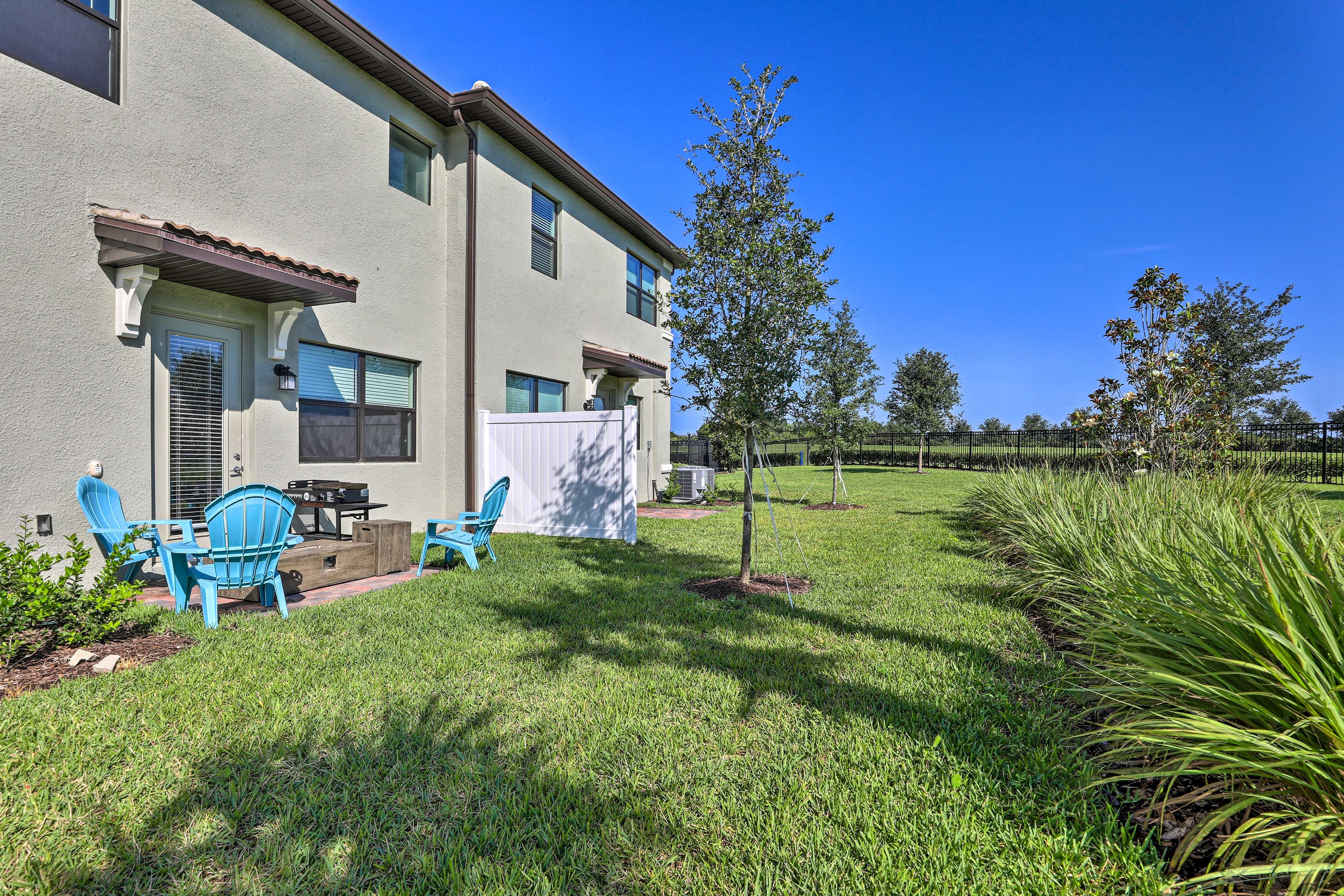 You'll love having your own outdoor space.