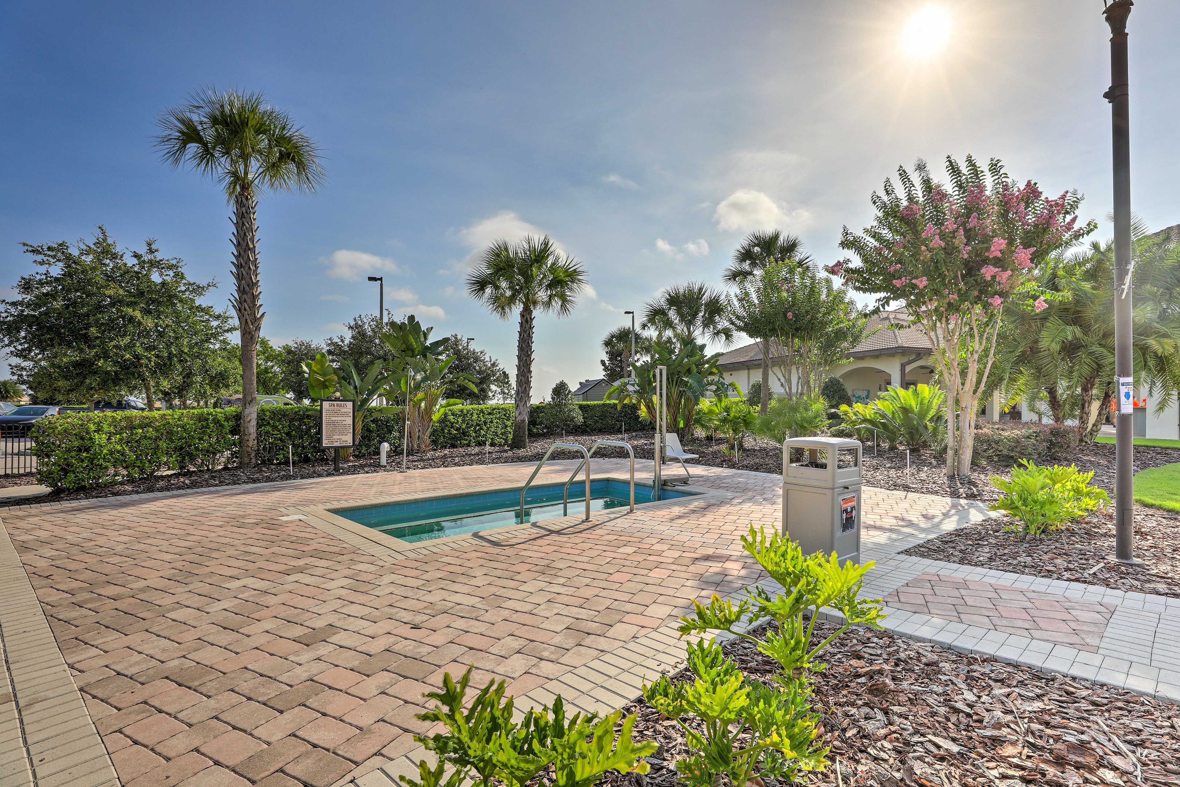 Soak in the hot tub at the end of a long day!