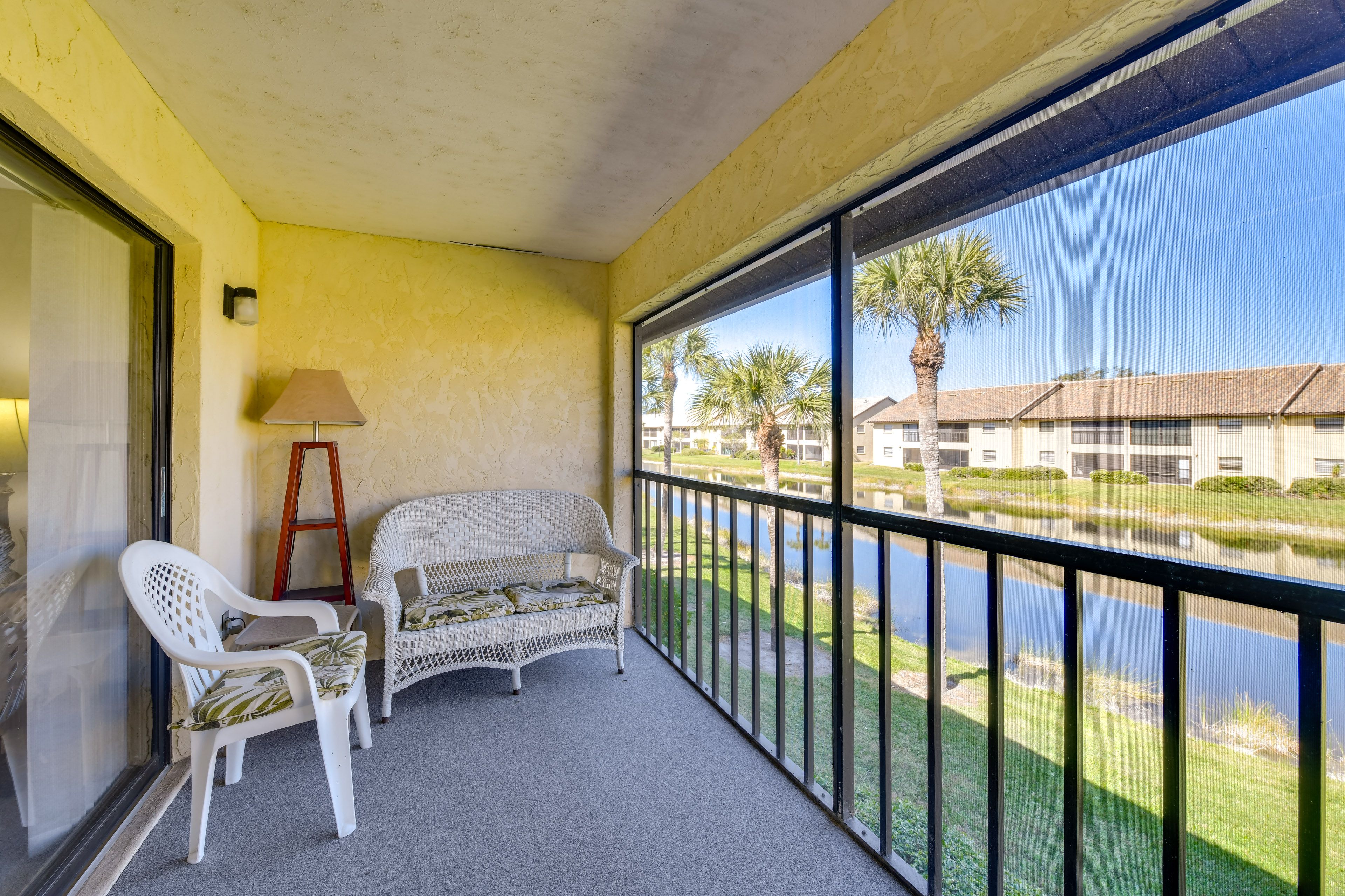 Screened Balcony | Pond View | 2nd-Floor Condo