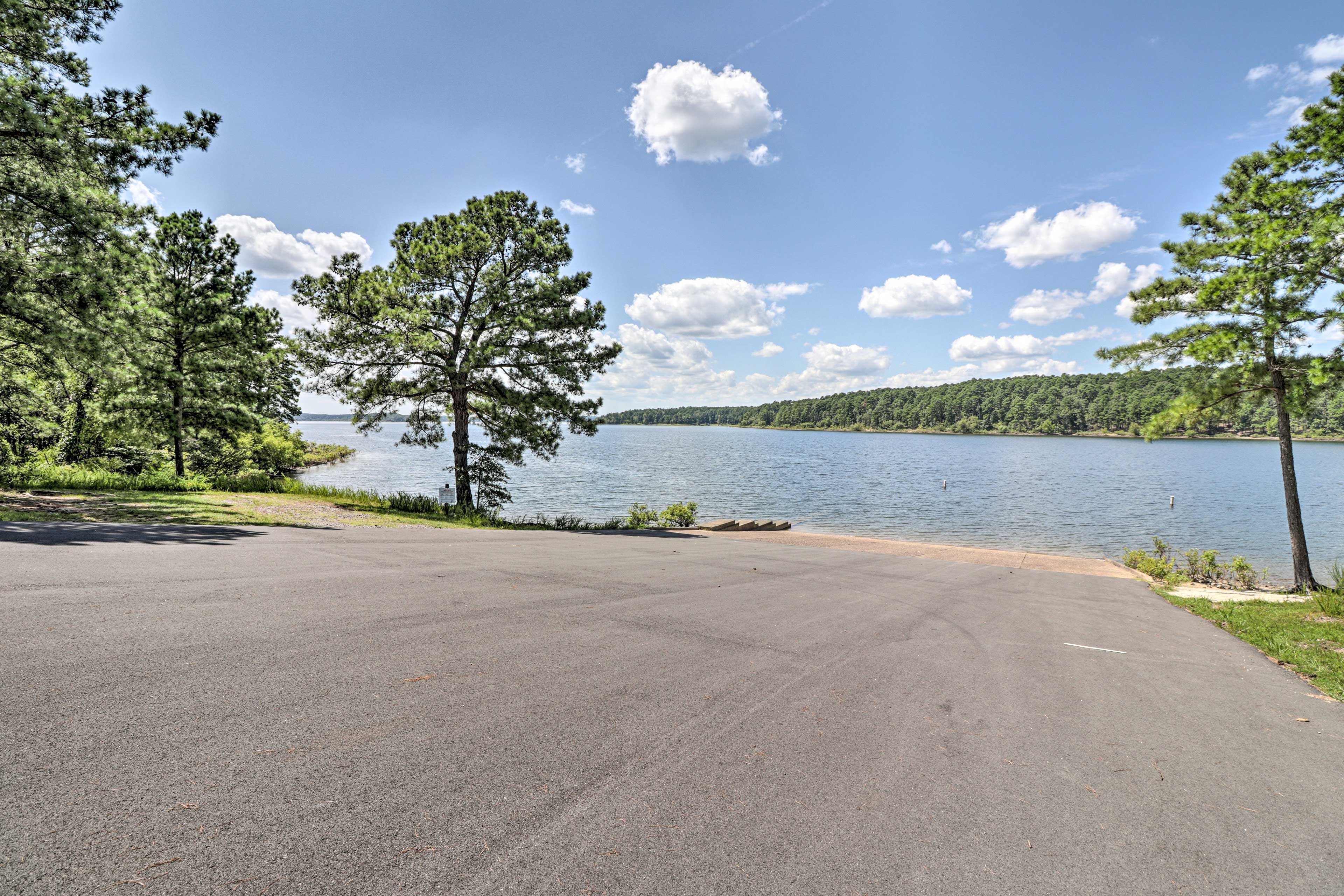 DeGray Lake State Park is just across the road for lake fun.