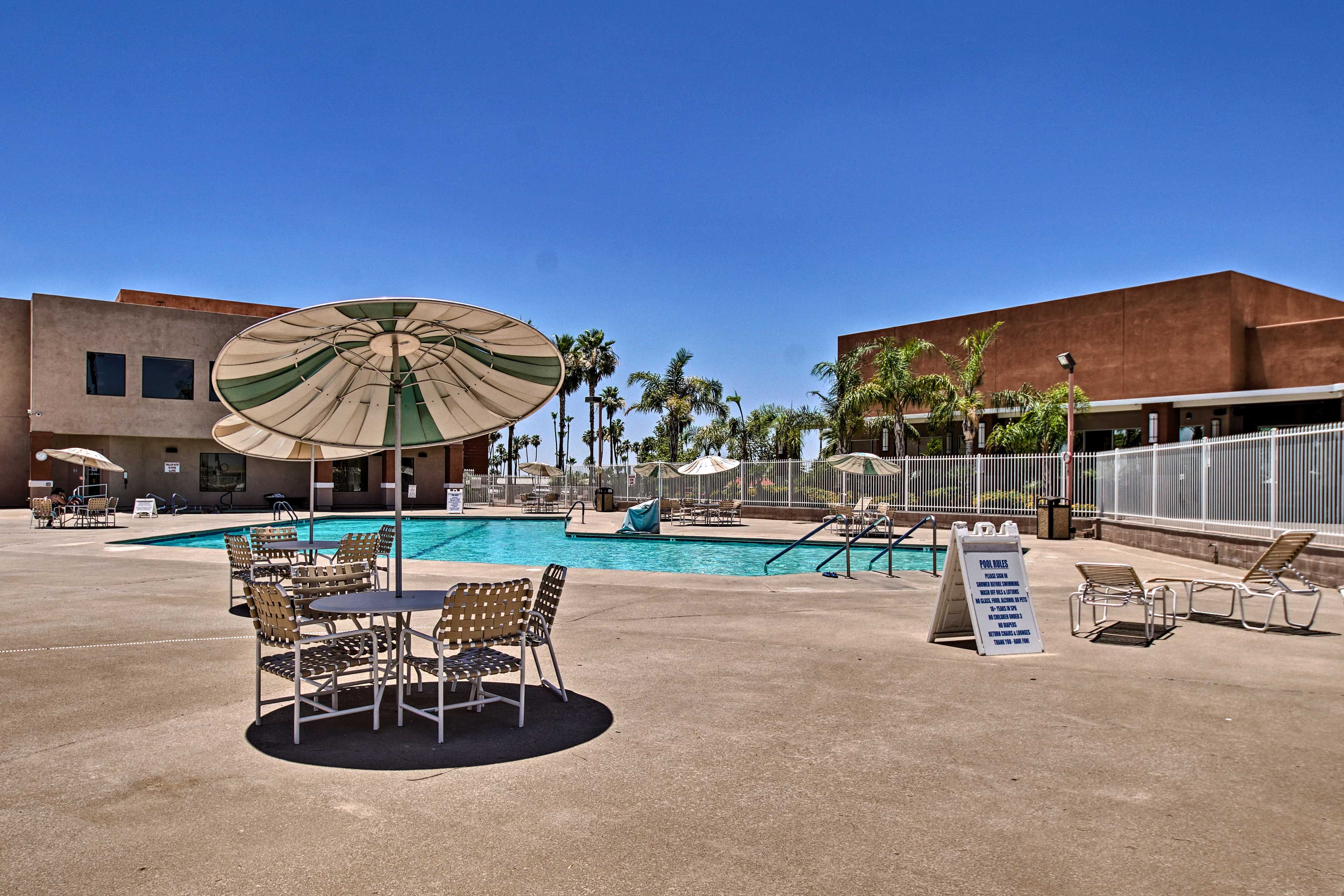 Take a dip in the community pool!