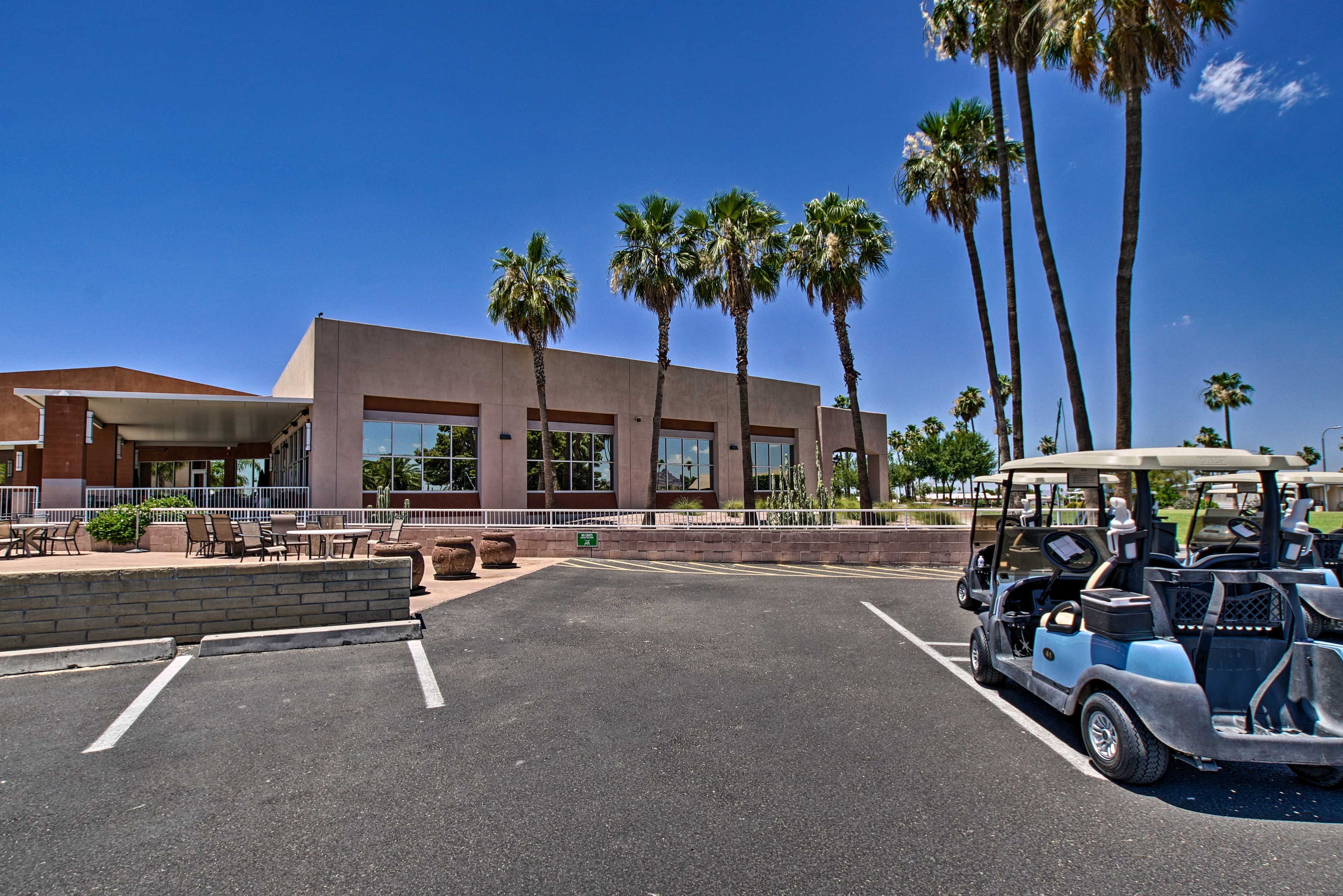 The community center has a plethora of activities for guests to enjoy!
