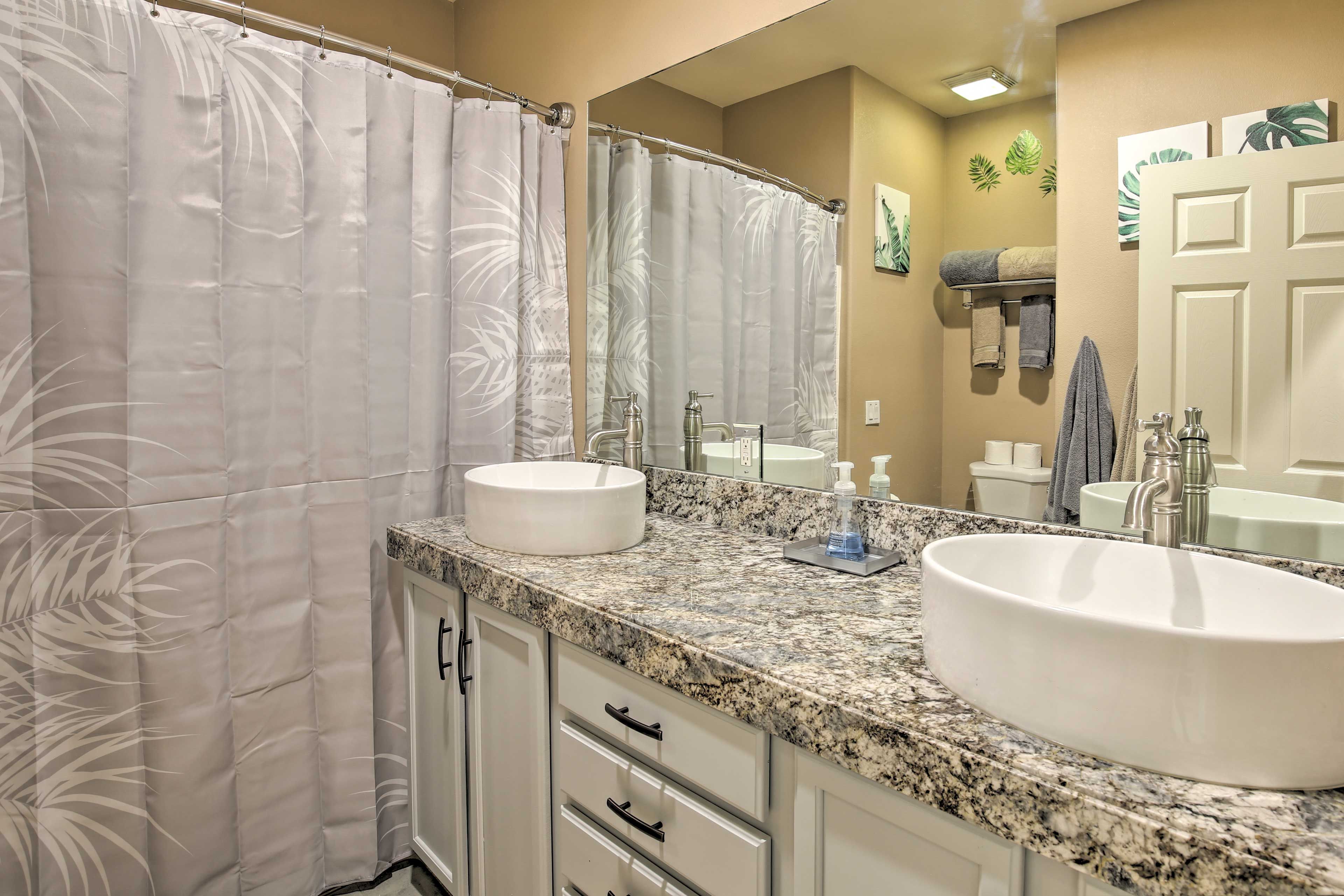 There's plenty of room for all your toiletries!