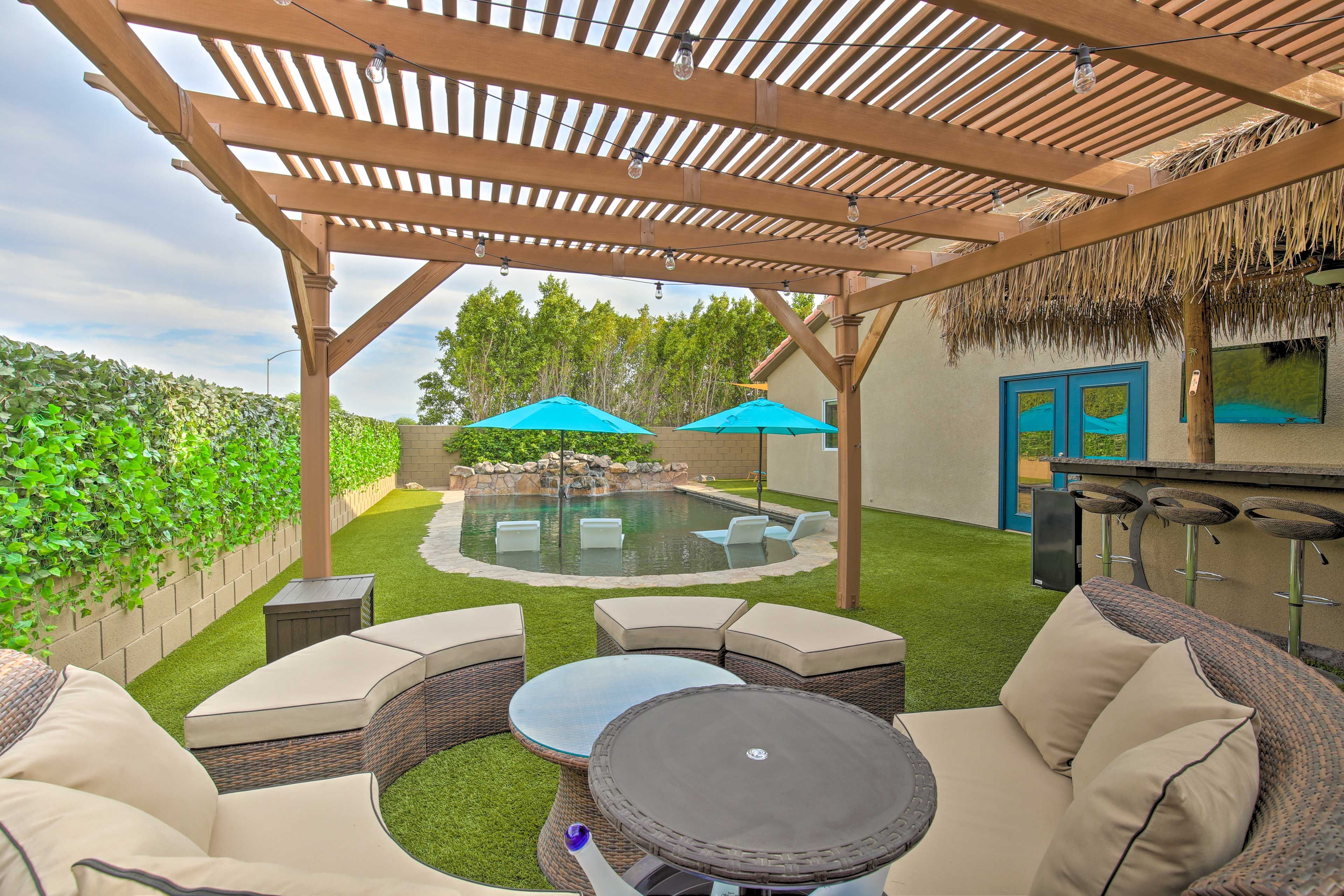 Enjoy resort-style relaxation in the comfort of your private yard.