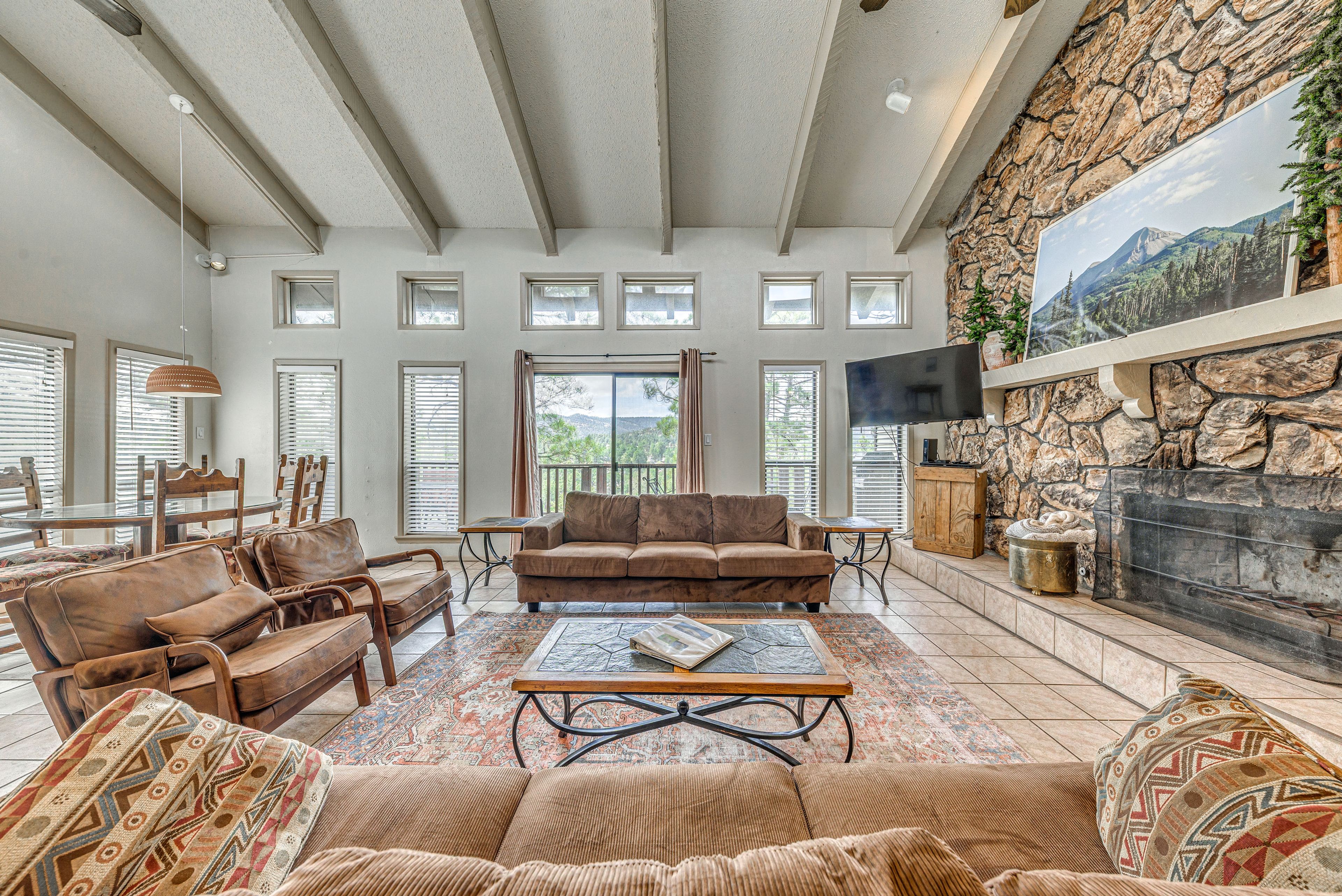 Ruidoso Vacation Rental | 5BR | 4.5BA | Stairs Required | 3,100 Sq Ft