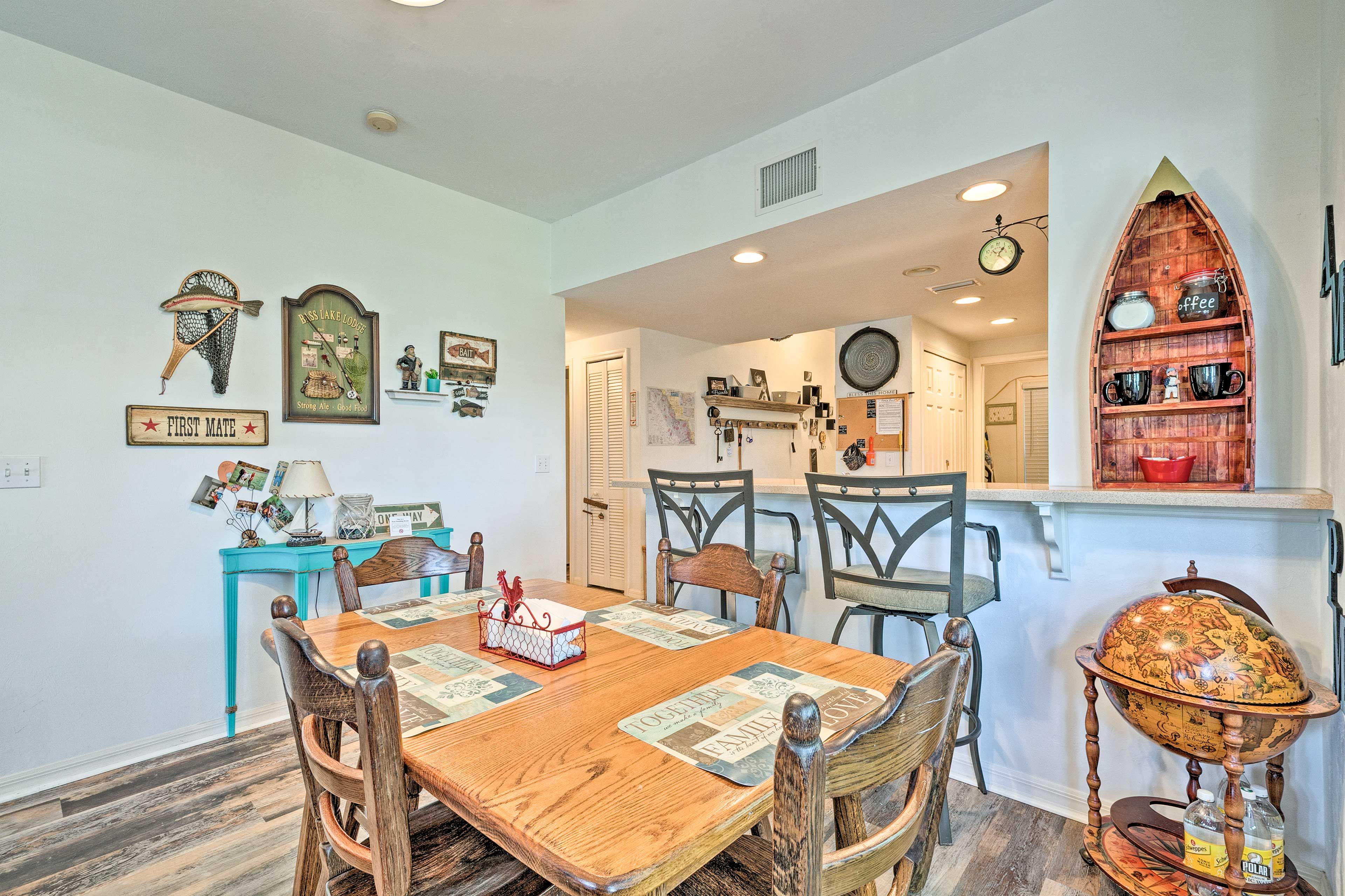 Gather around the dining table for a memorable family meal.