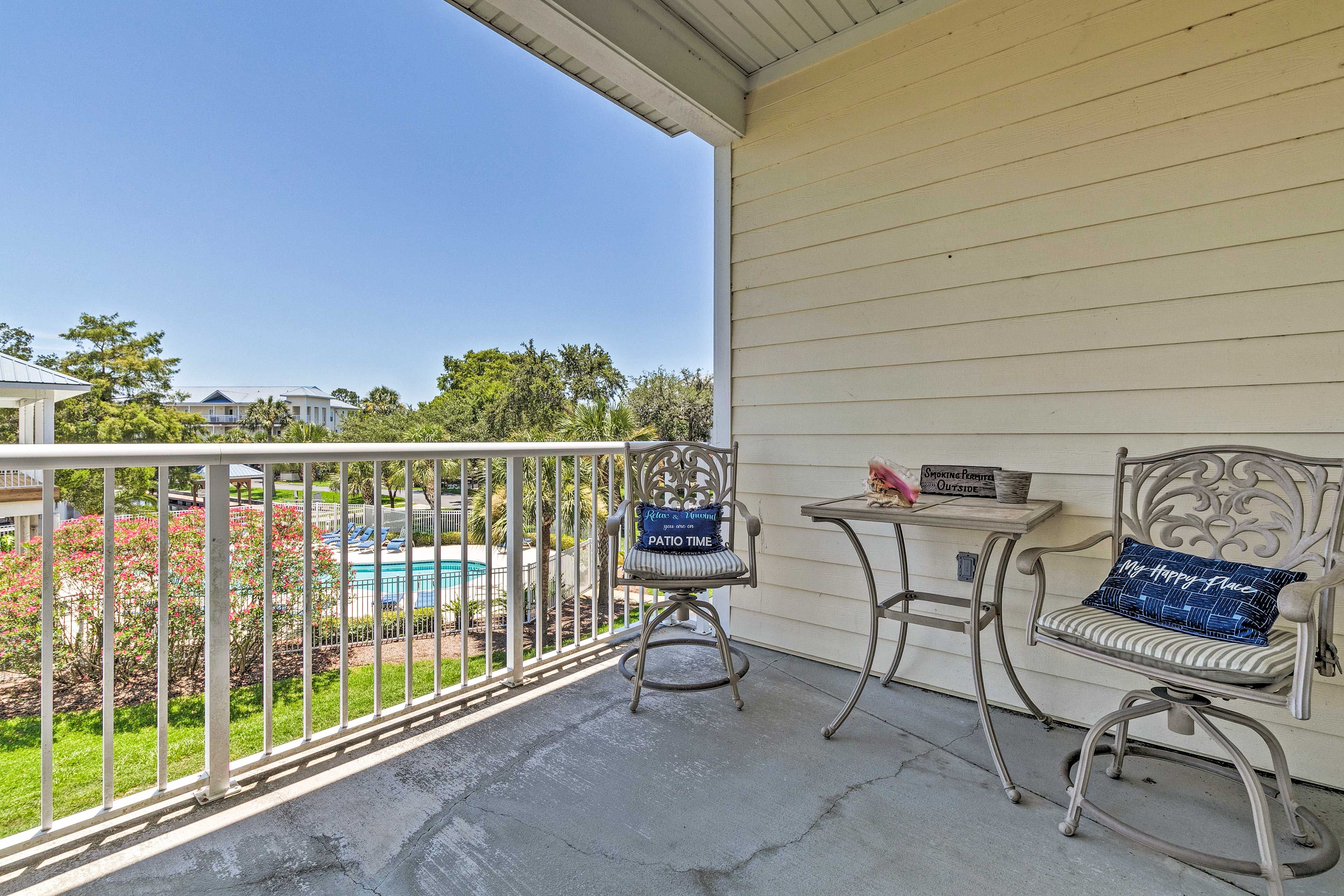 You'll love the pool views.