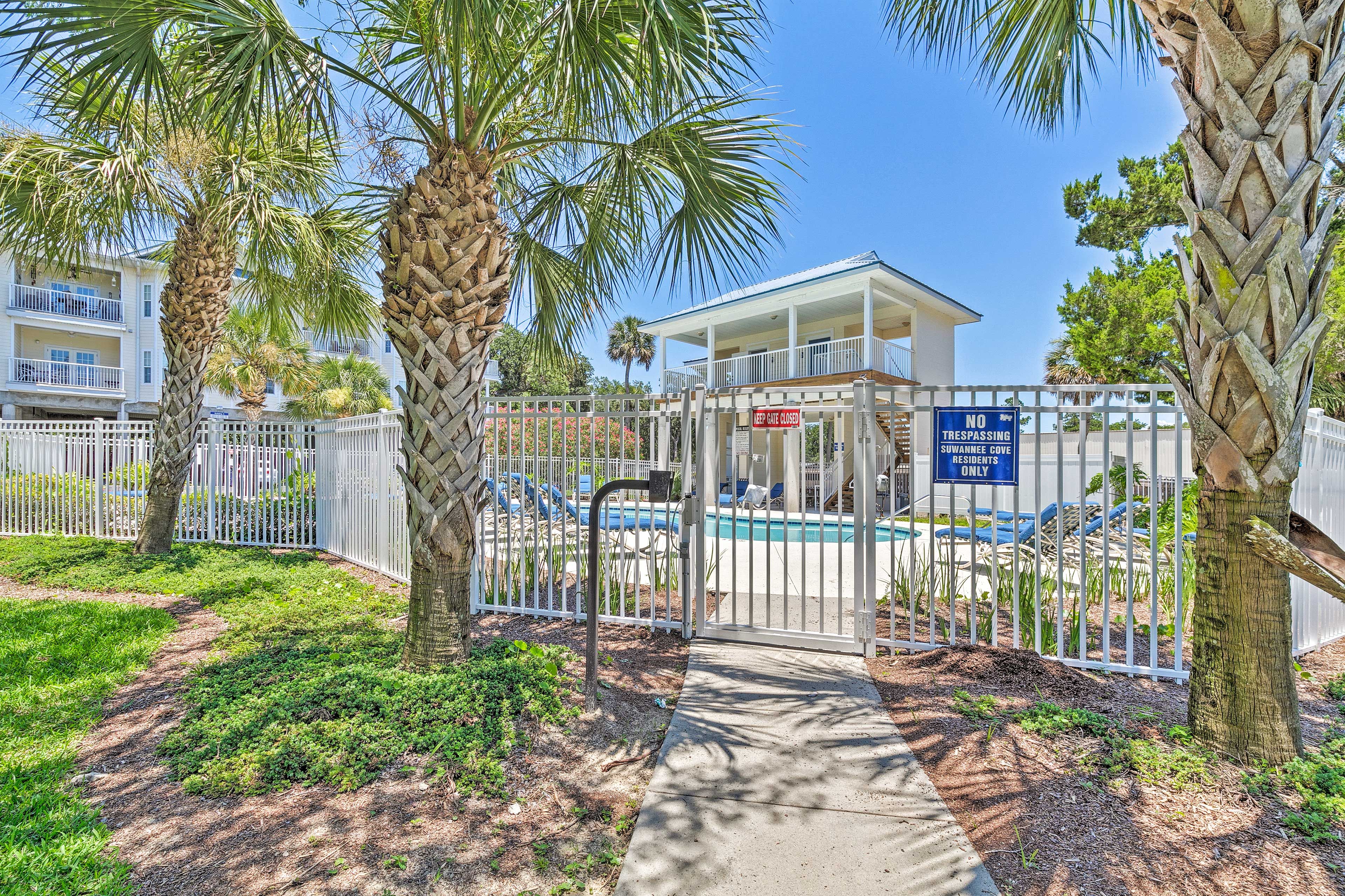 The whole family will love having free pool access.