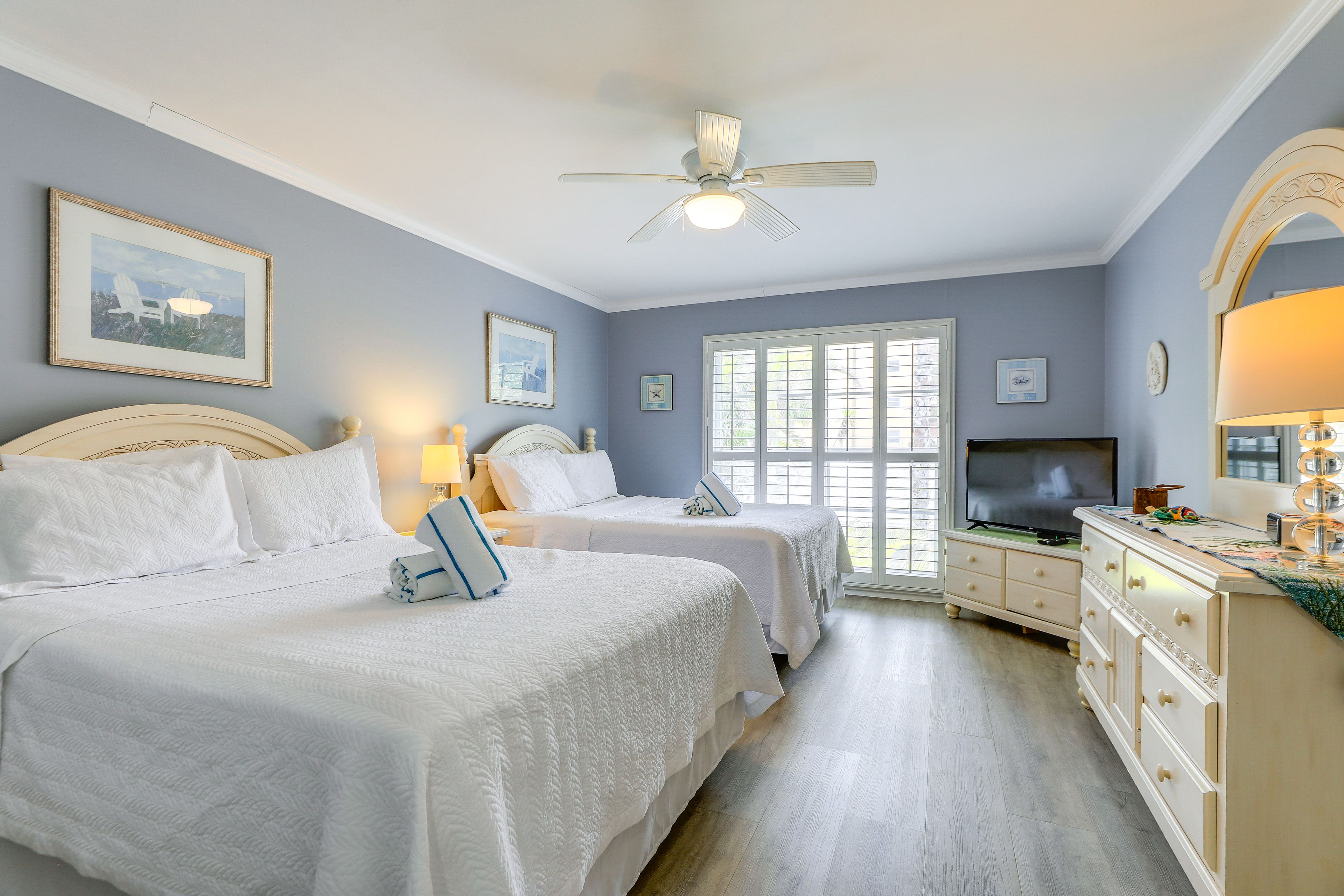 Bedroom | 2 Queen Beds | Linens Provided | Smart TV