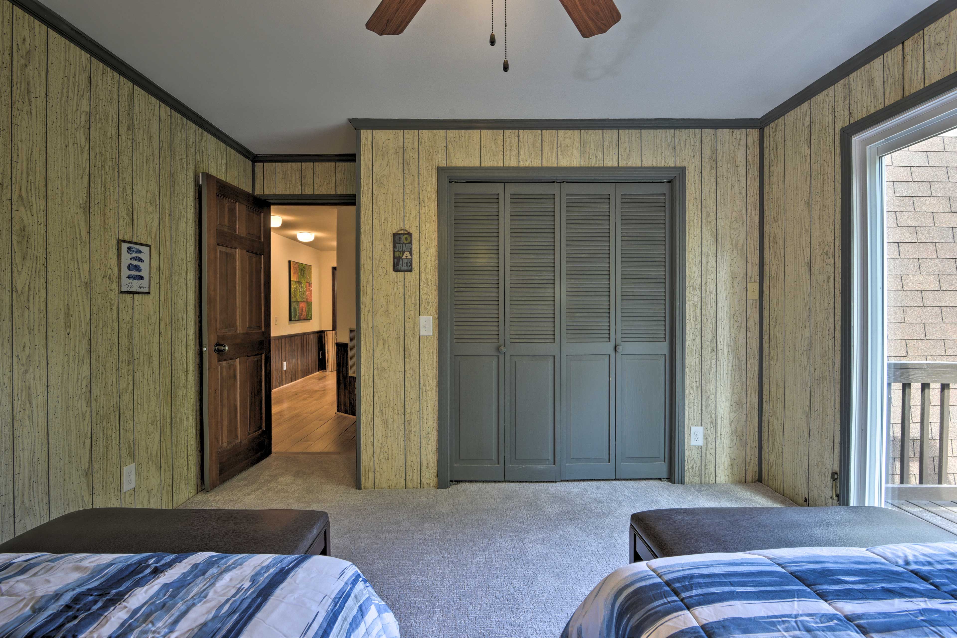 Step right out to the deck!