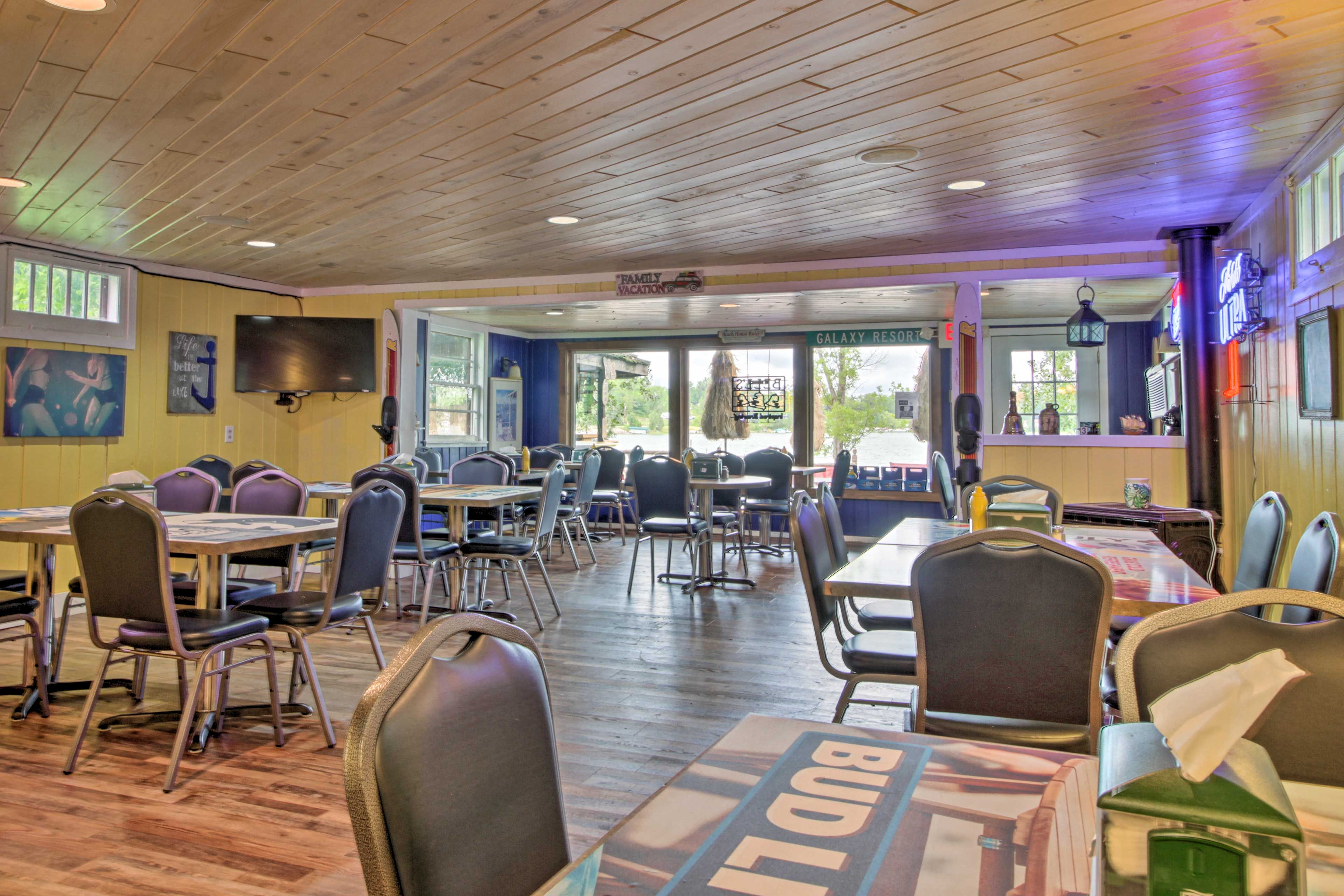 You can dine inside as well.