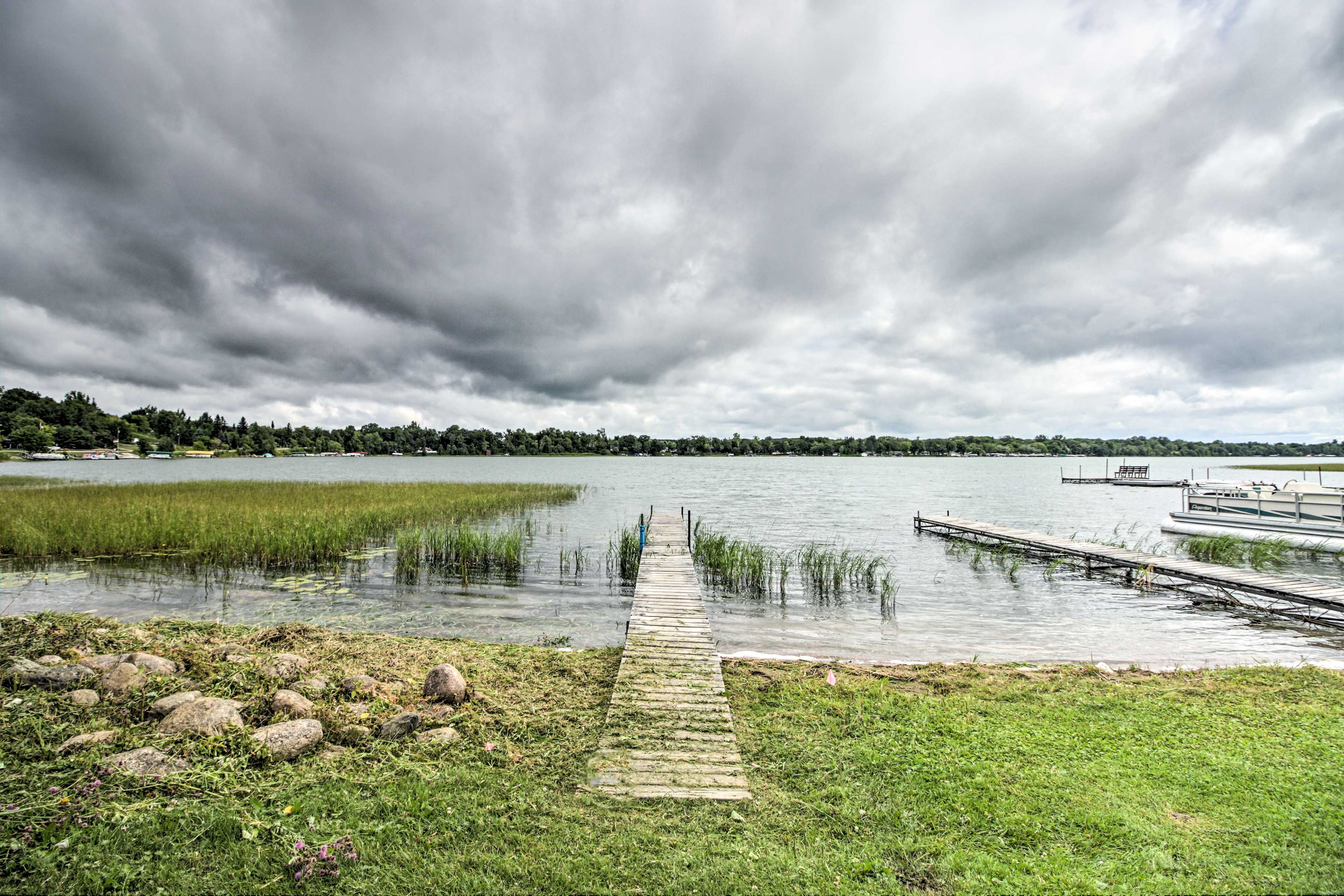 Each cabin has its own private dock.