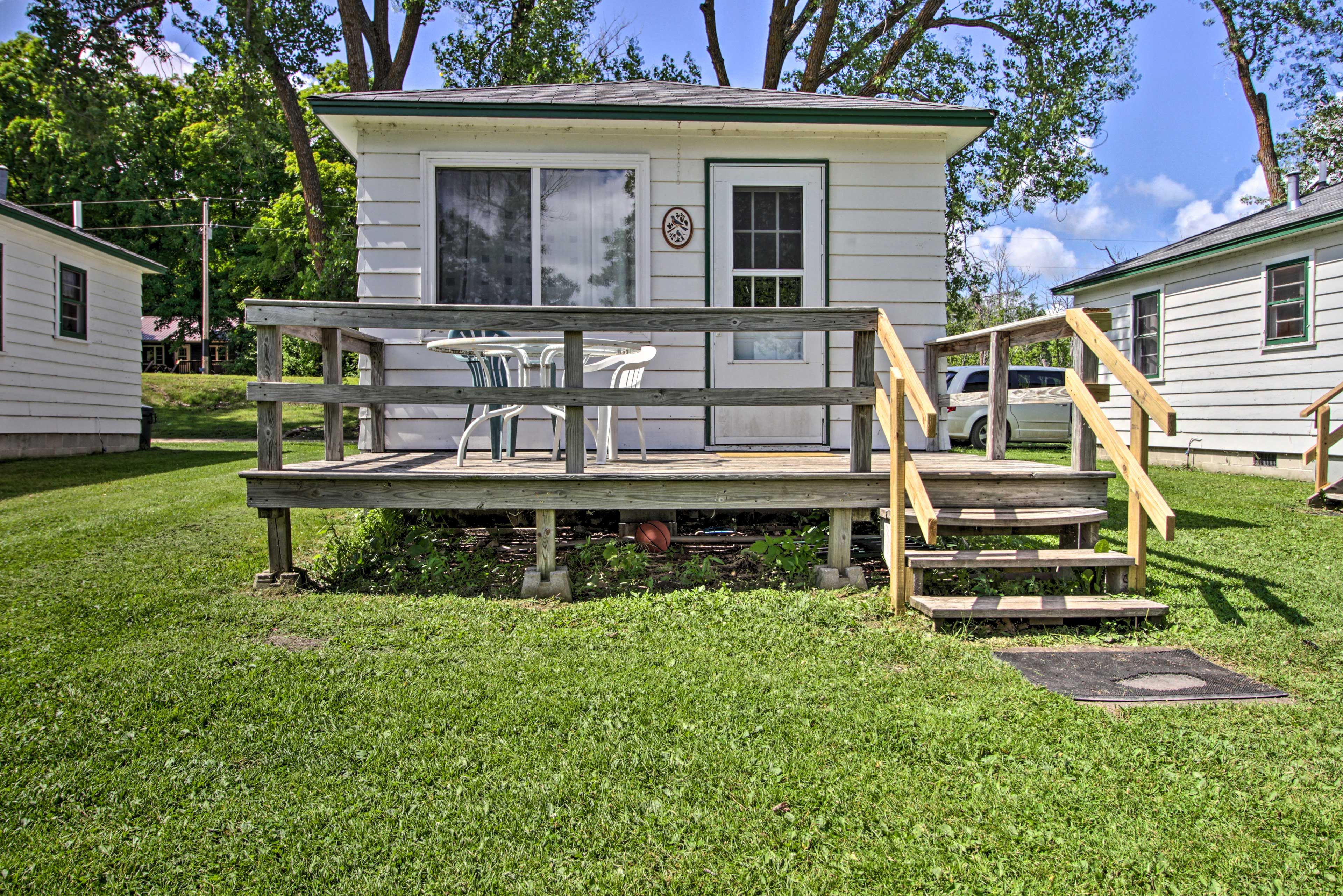 Dent Vacation Rental | 1BR | 1BA | 600 Sq Ft | Steps to Enter