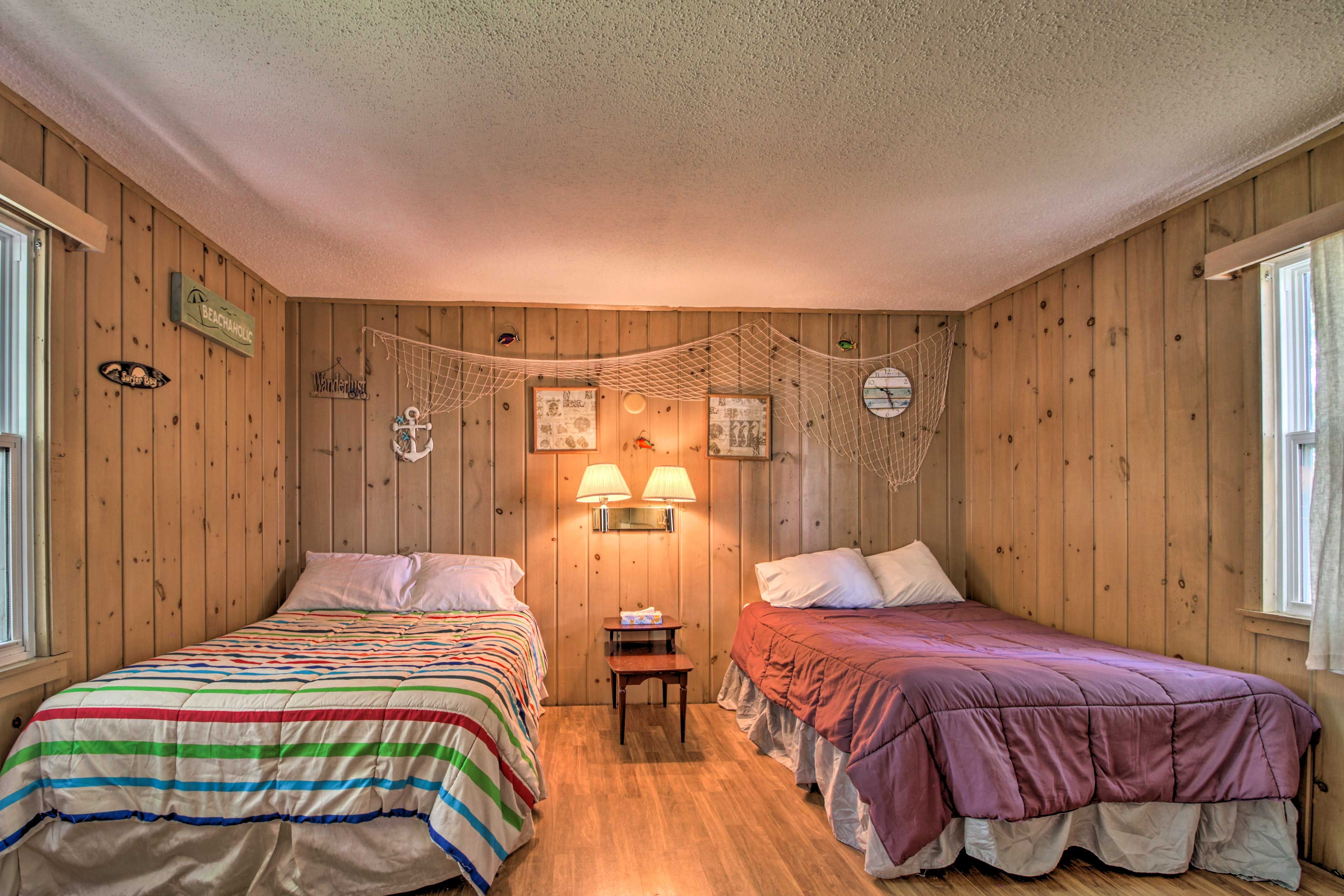 Bedroom | 2 Full Beds | Linens Provided