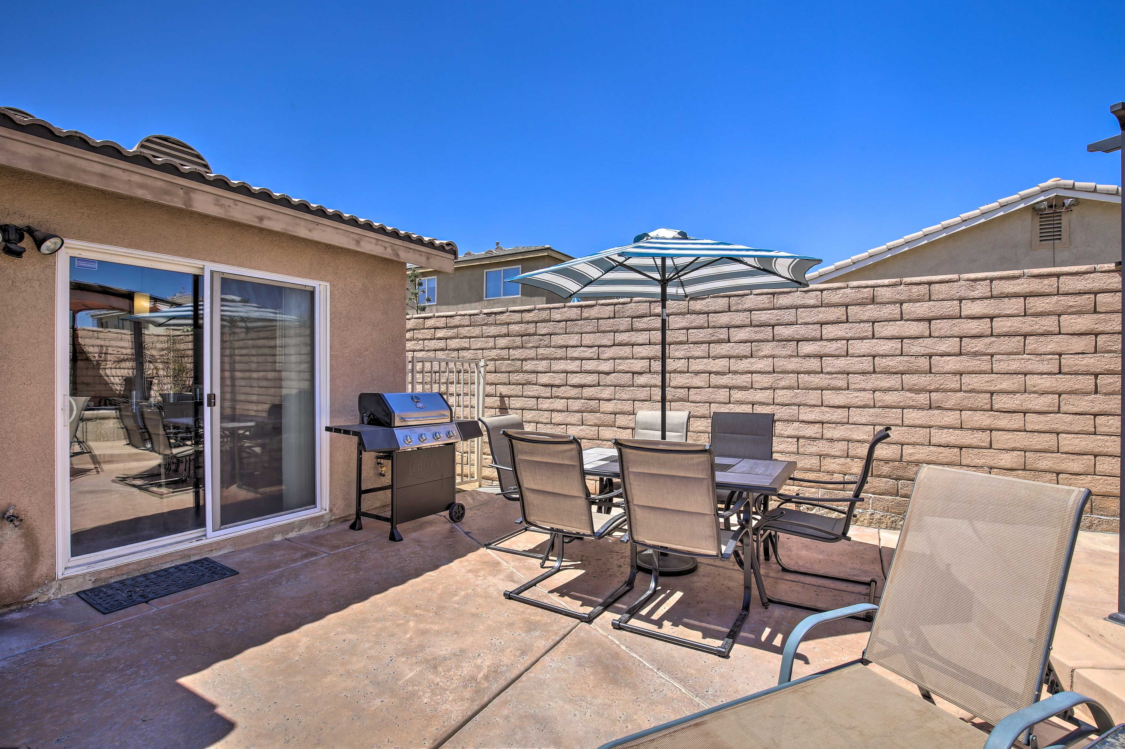 Private Backyard | Furnished Patio | Gas Grill