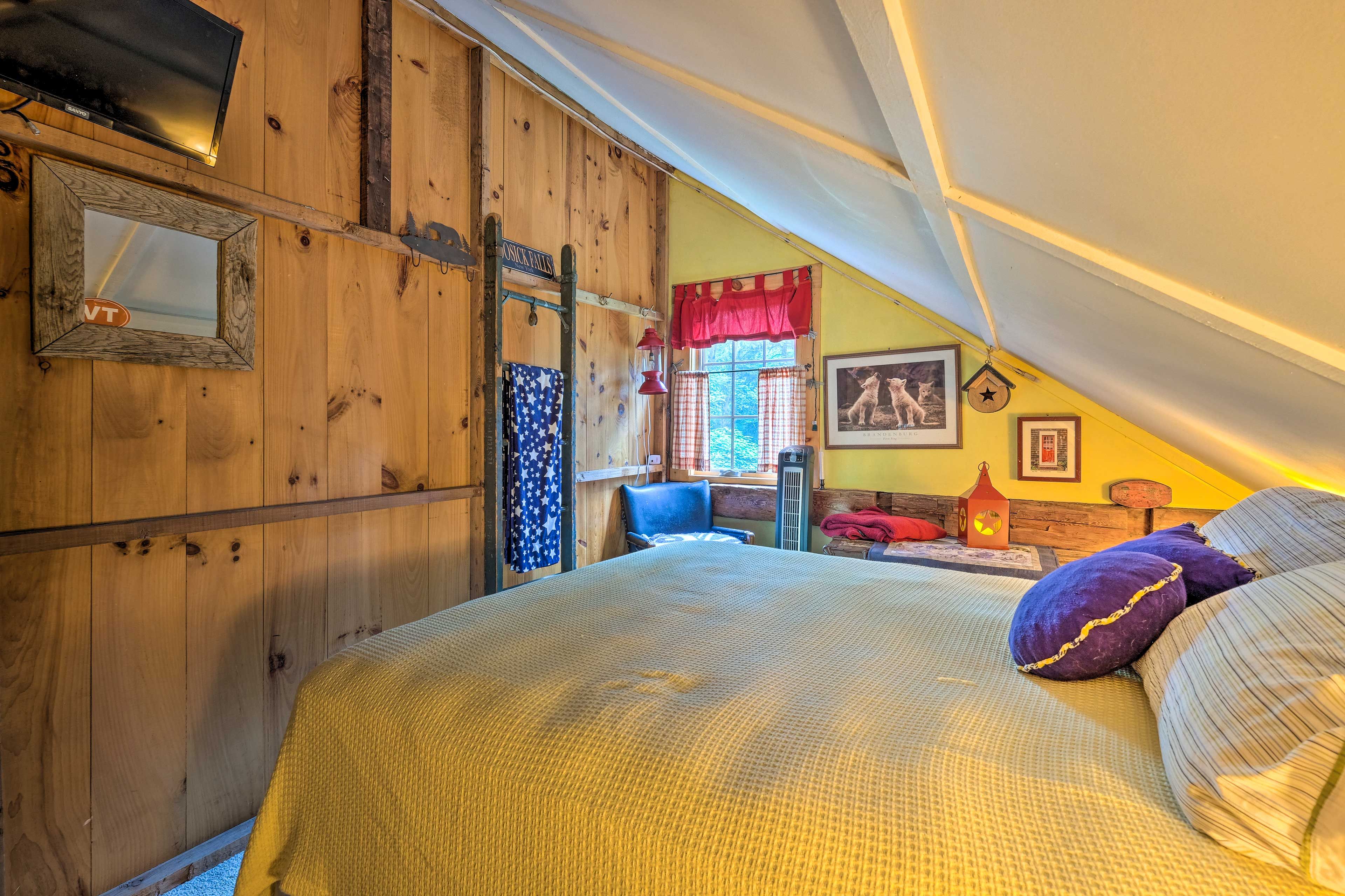 Two guests can rest easy in this room.