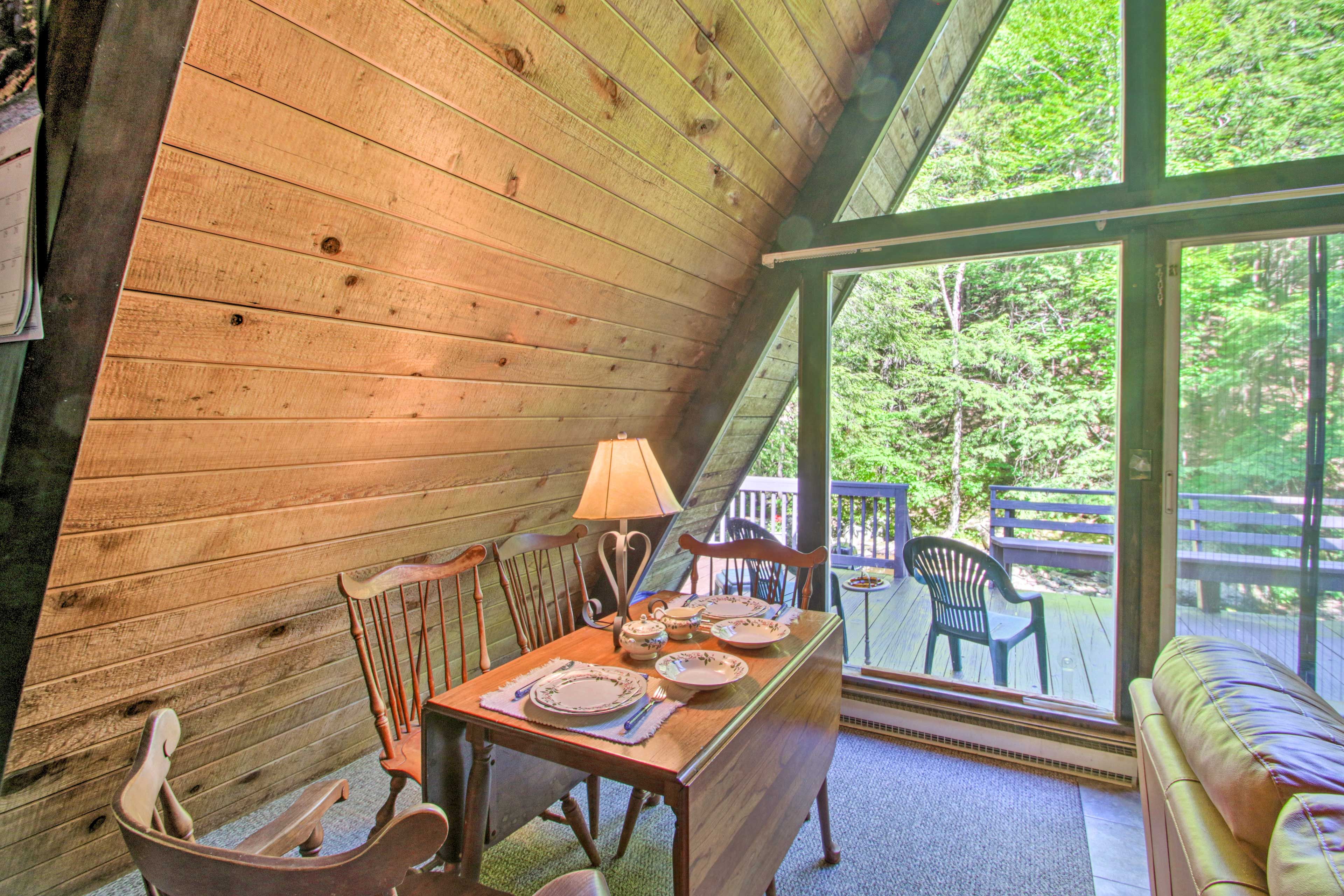 Savor home-cooked meals around the formal dining table.