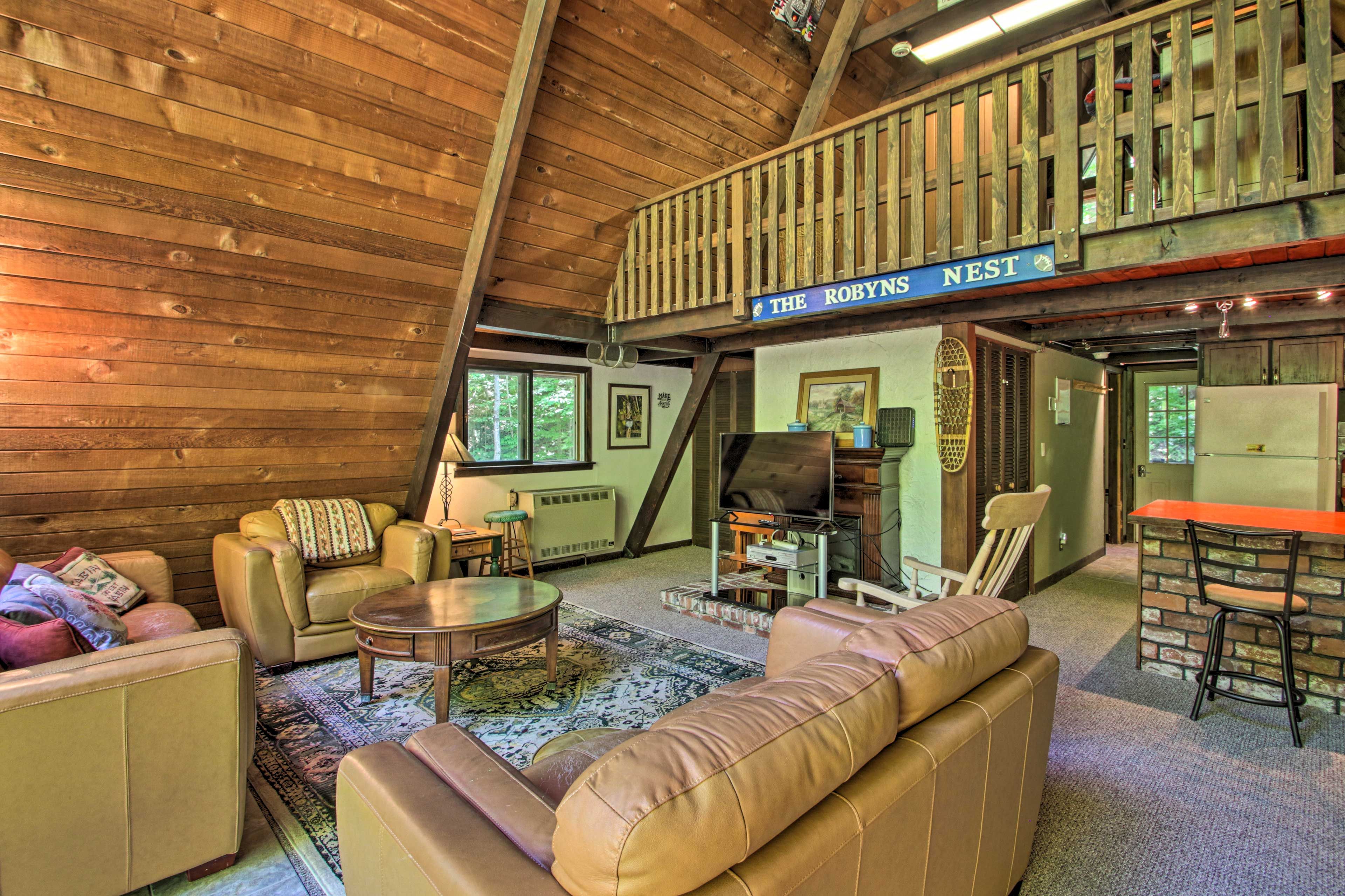 The open layout makes it easy for the whole group to socialize.