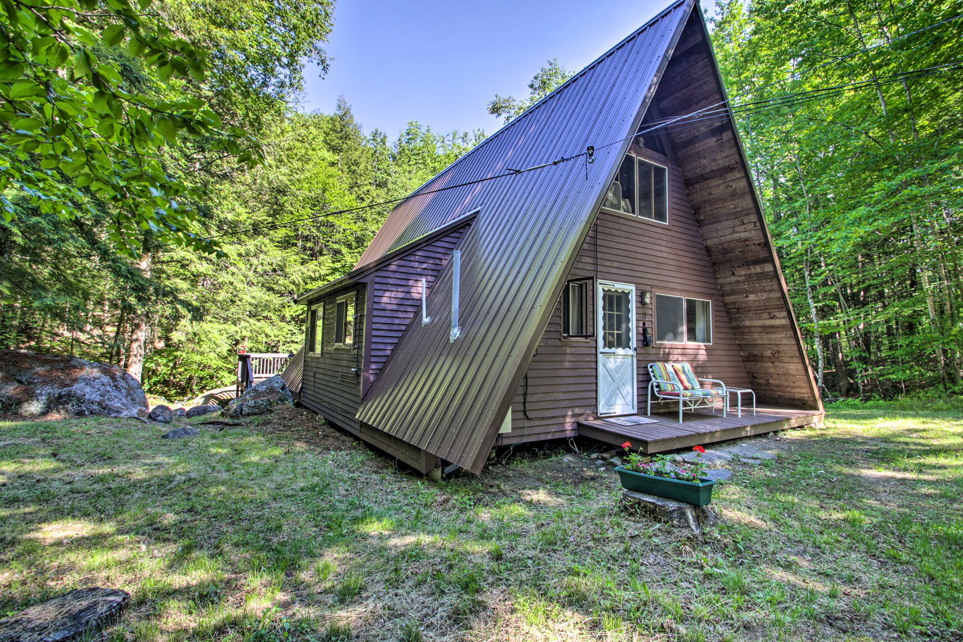 The Rumney cabin is the perfect getaway for adventure-loving individuals!