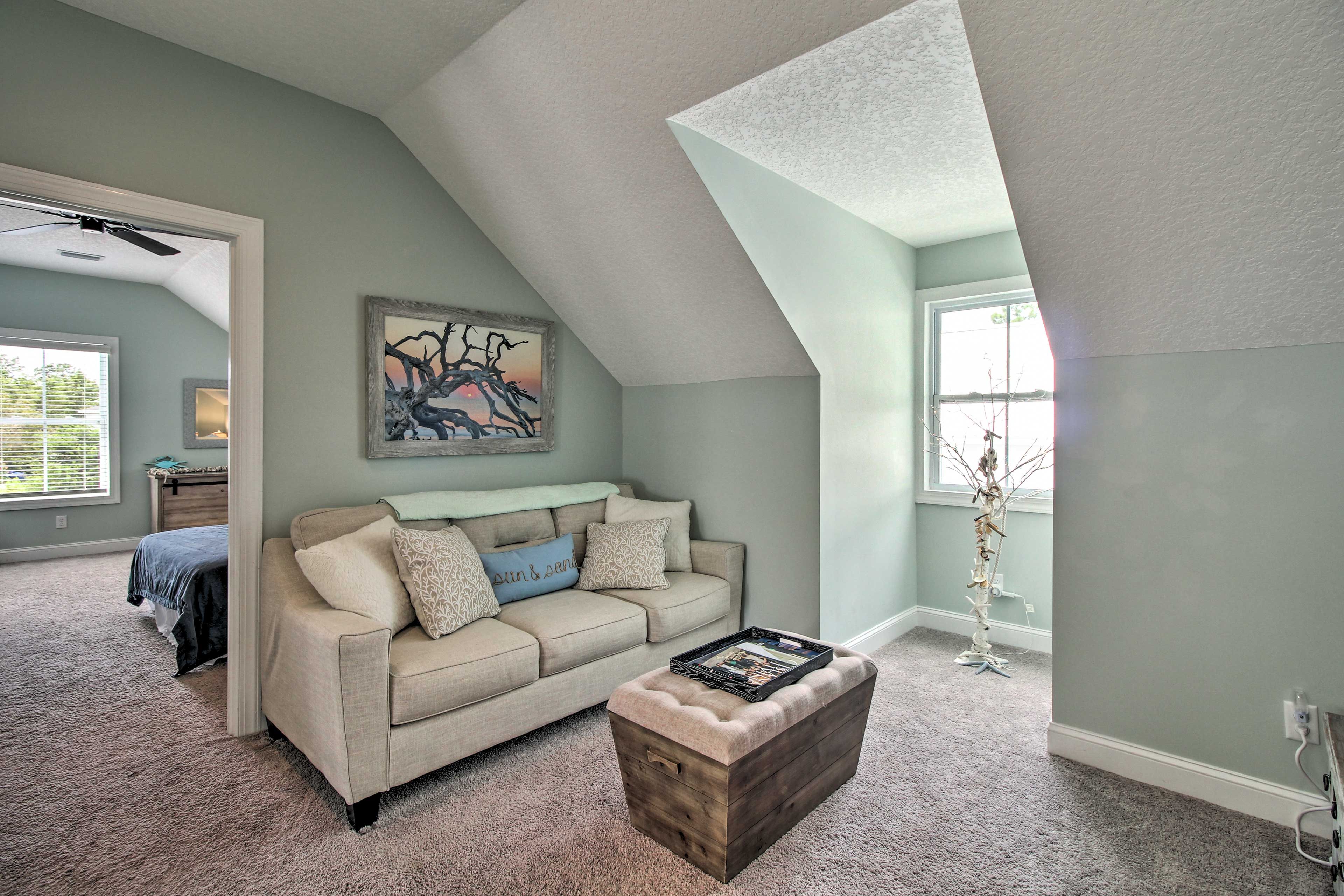 A second living space is available for you to lounge and unwind in peace.