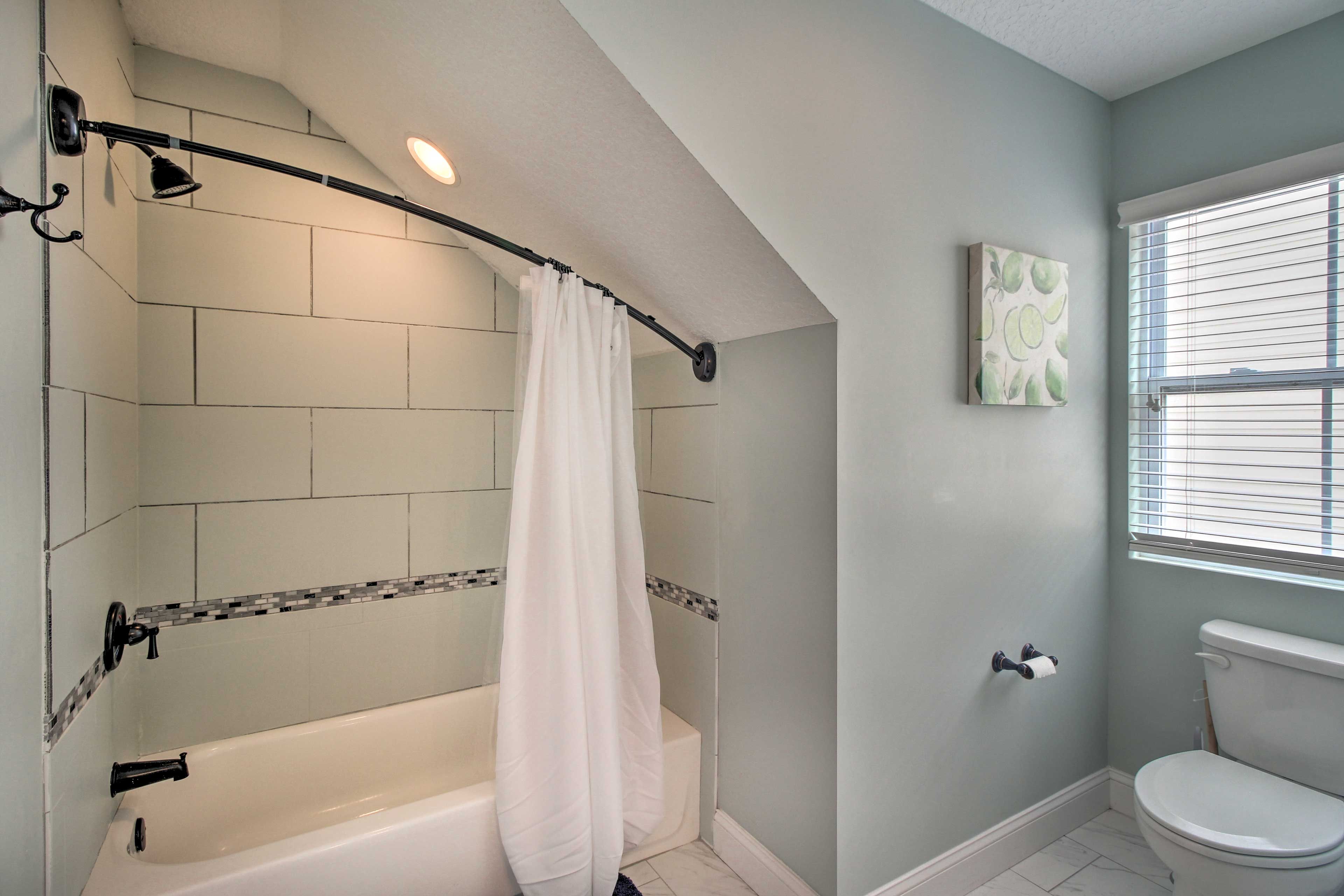 Bubble bath or steamy shower? You choose!