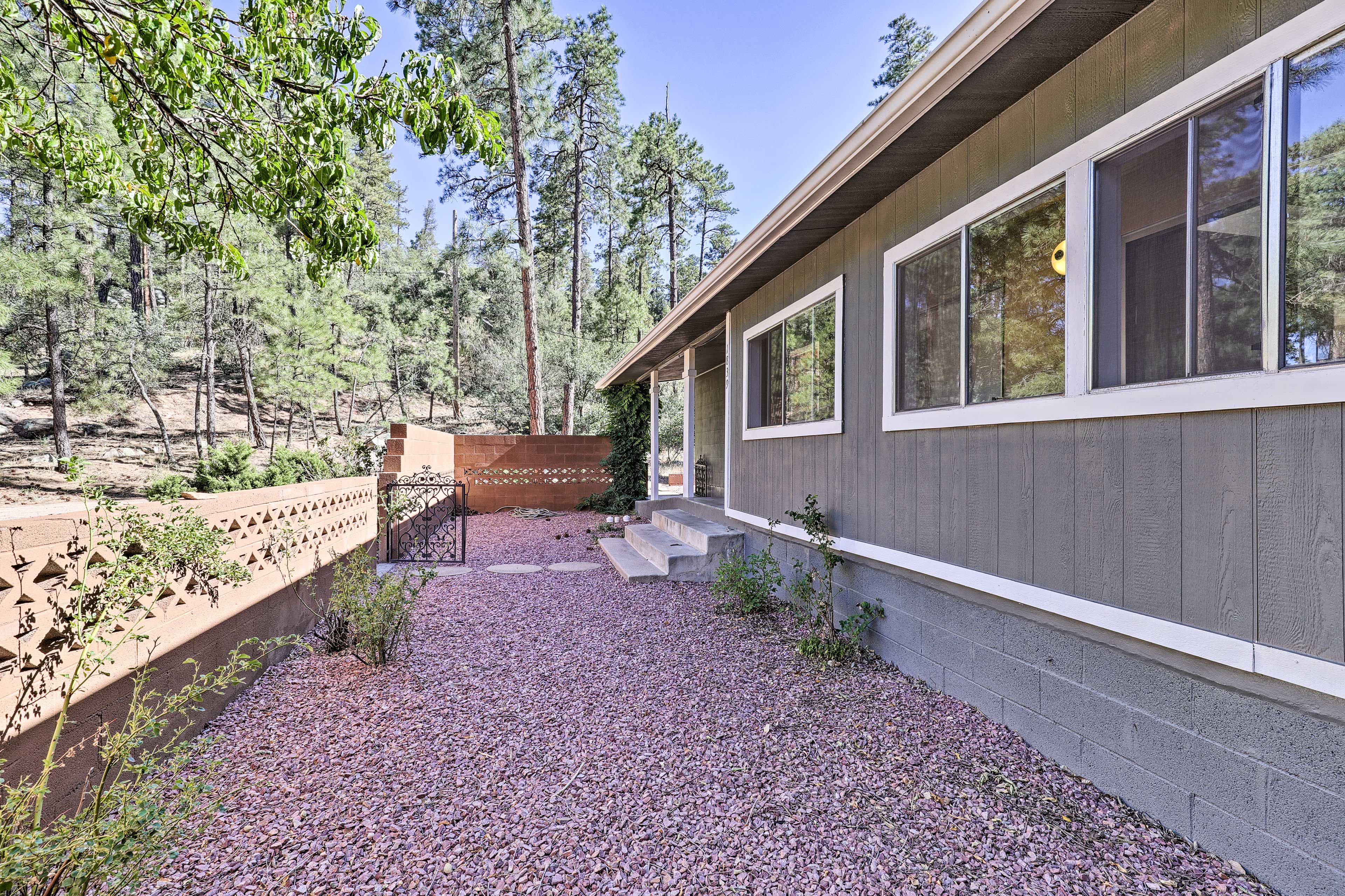 Private Exterior Space | Fire Pit | 1.5 Acres