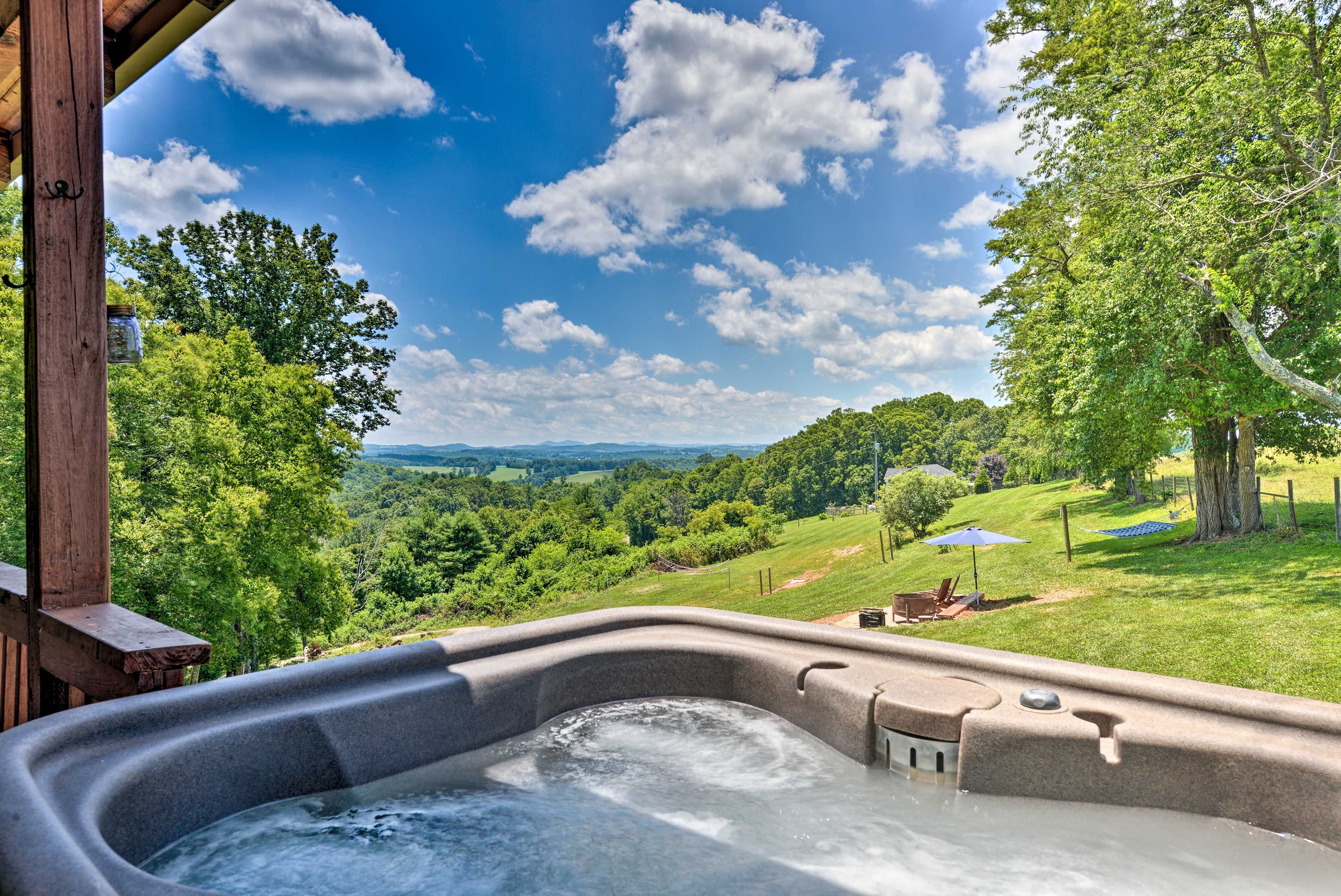 Private Hot Tub (Temporarily Unavailable) | Spacious Deck | Scenic Views