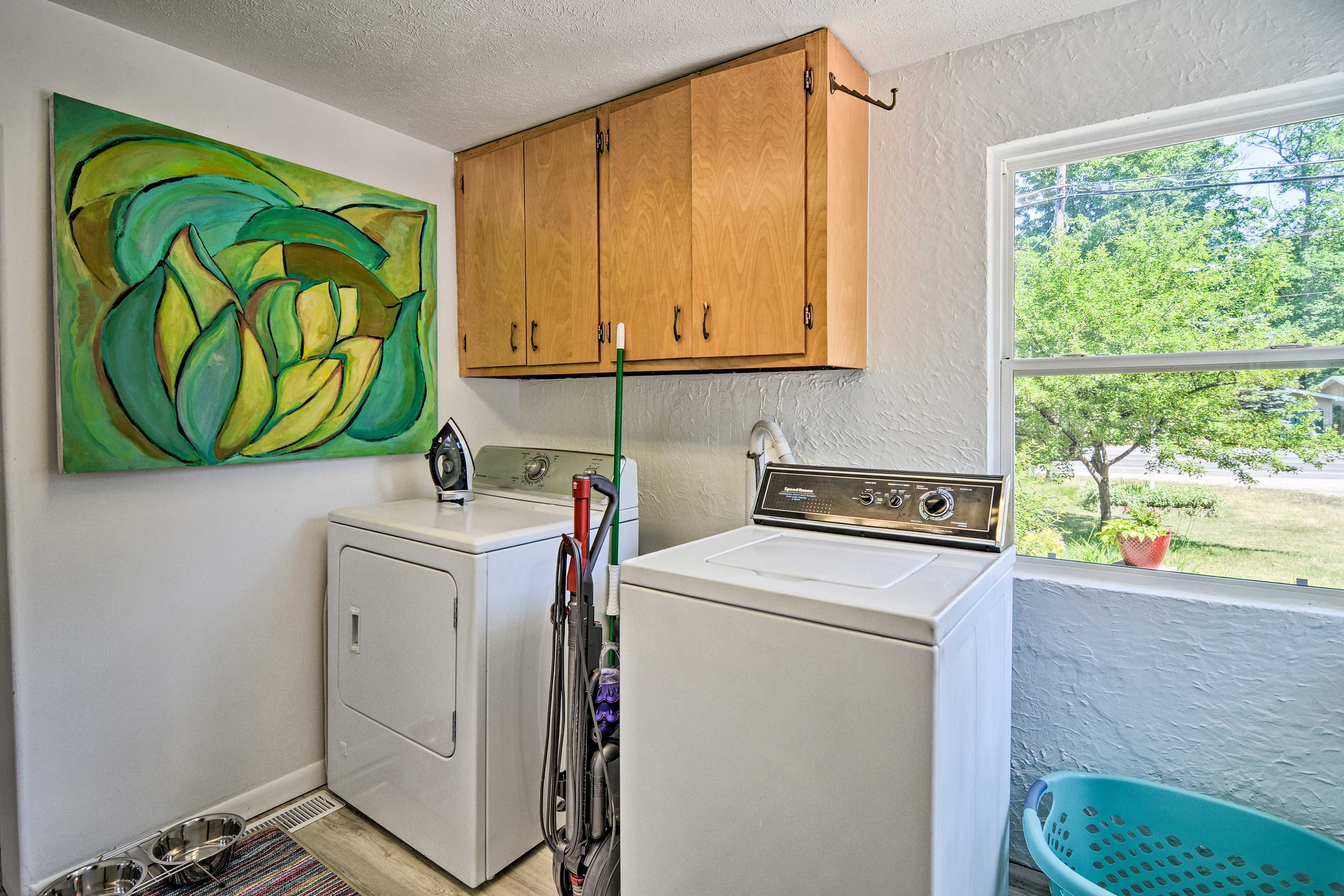 The washer & dryer ensure you'll be kept feeling fresh all vacation long.