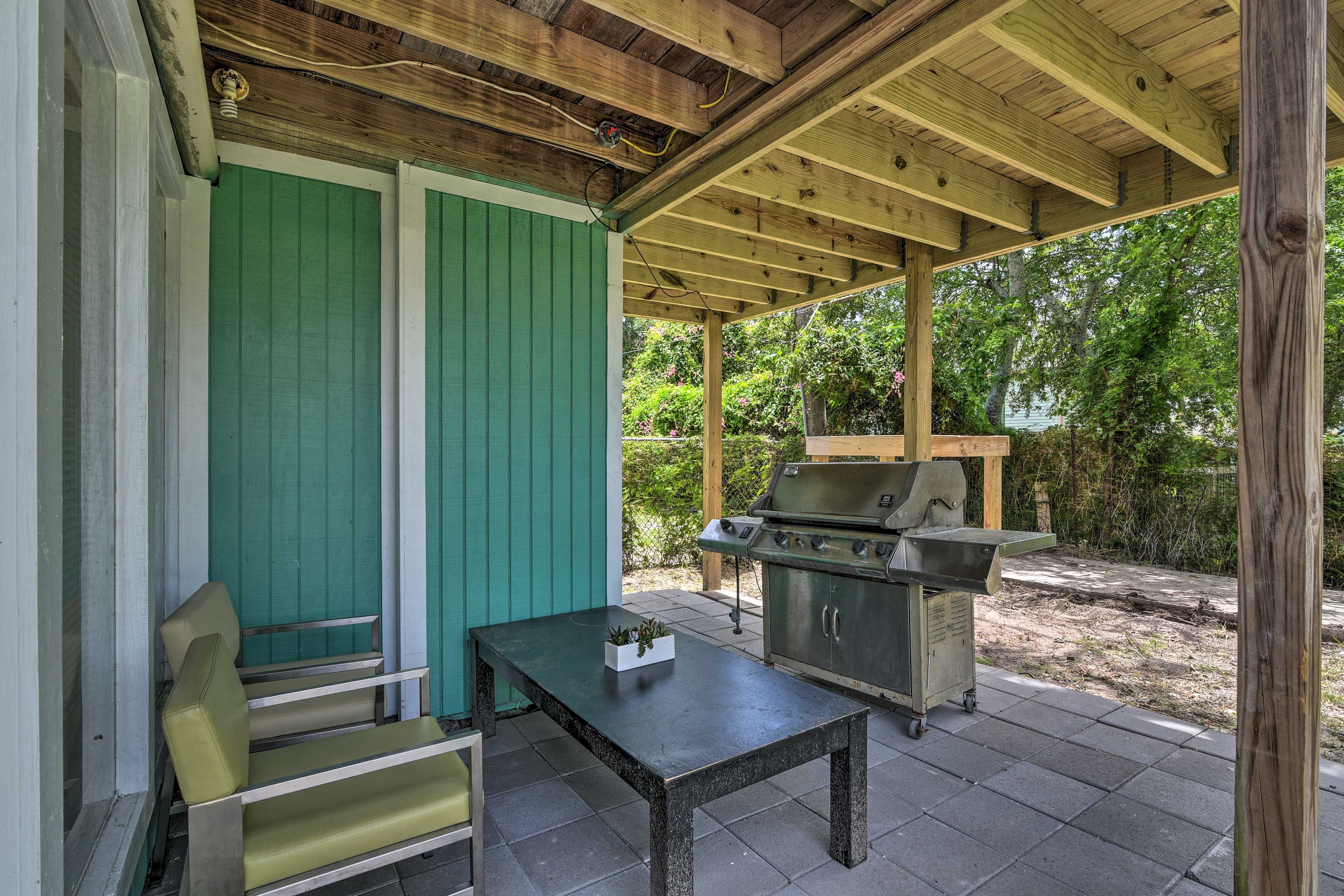 NOTE: This patio w/ grill belongs to the other unit on-site; inquire about rent