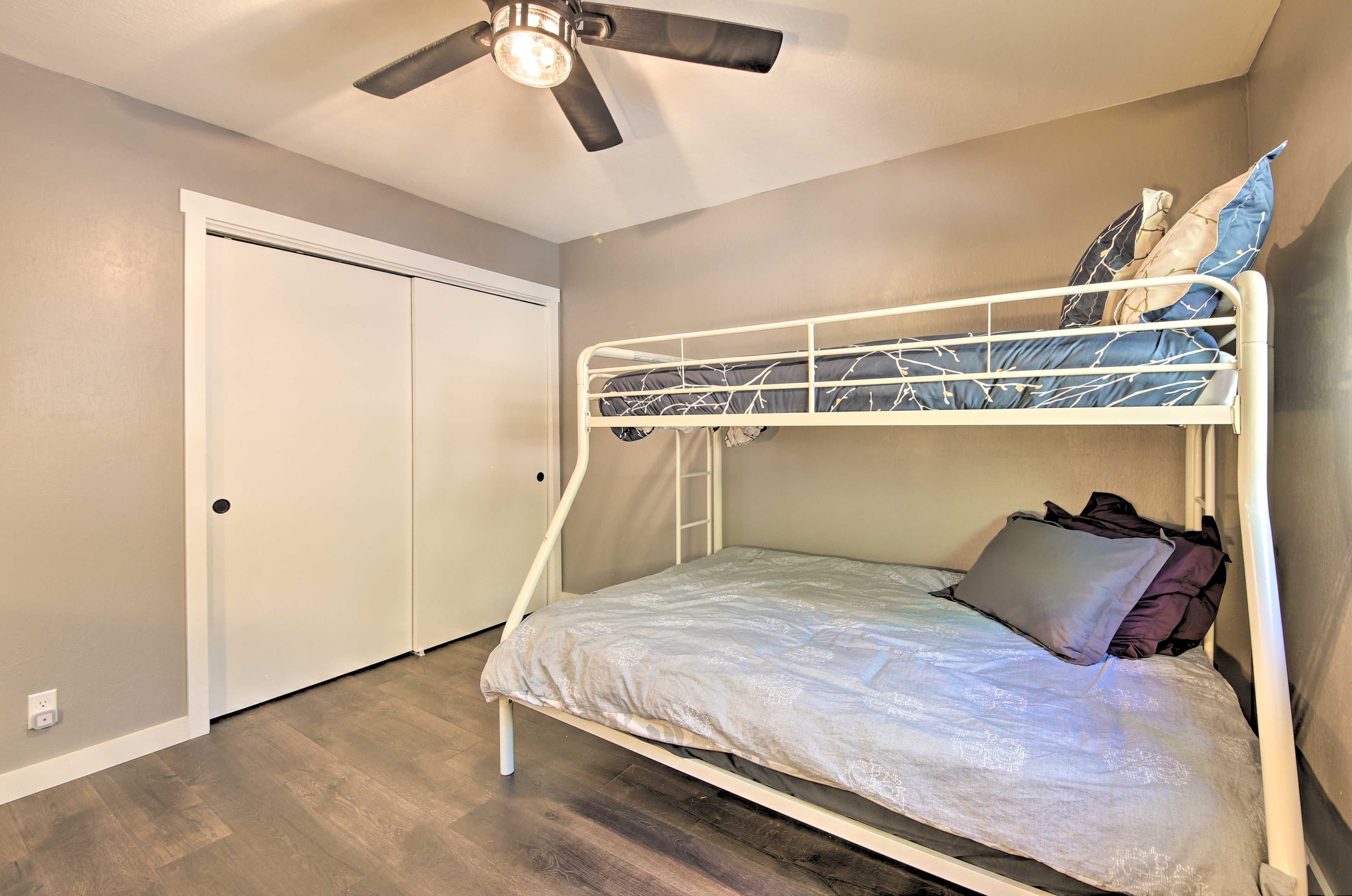 There's ample closet space available for your belongings.