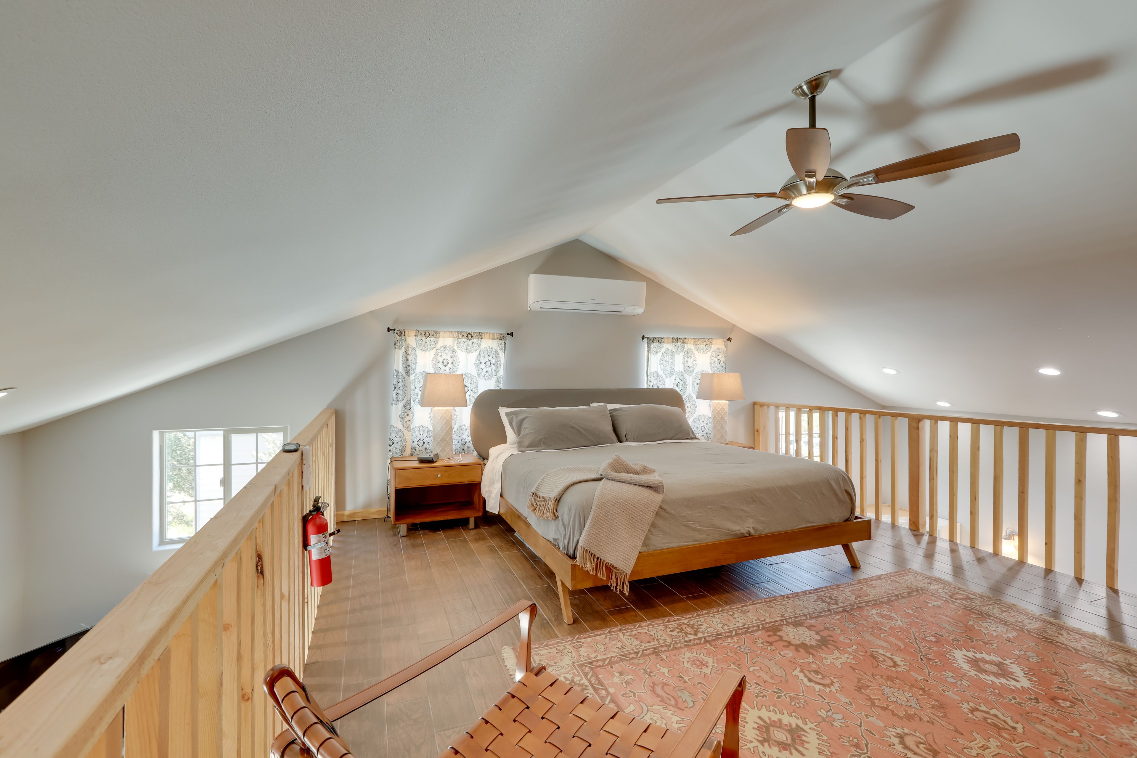 Studio Interior | Loft | King Bed | Mini-Split A/C | Upper Floor